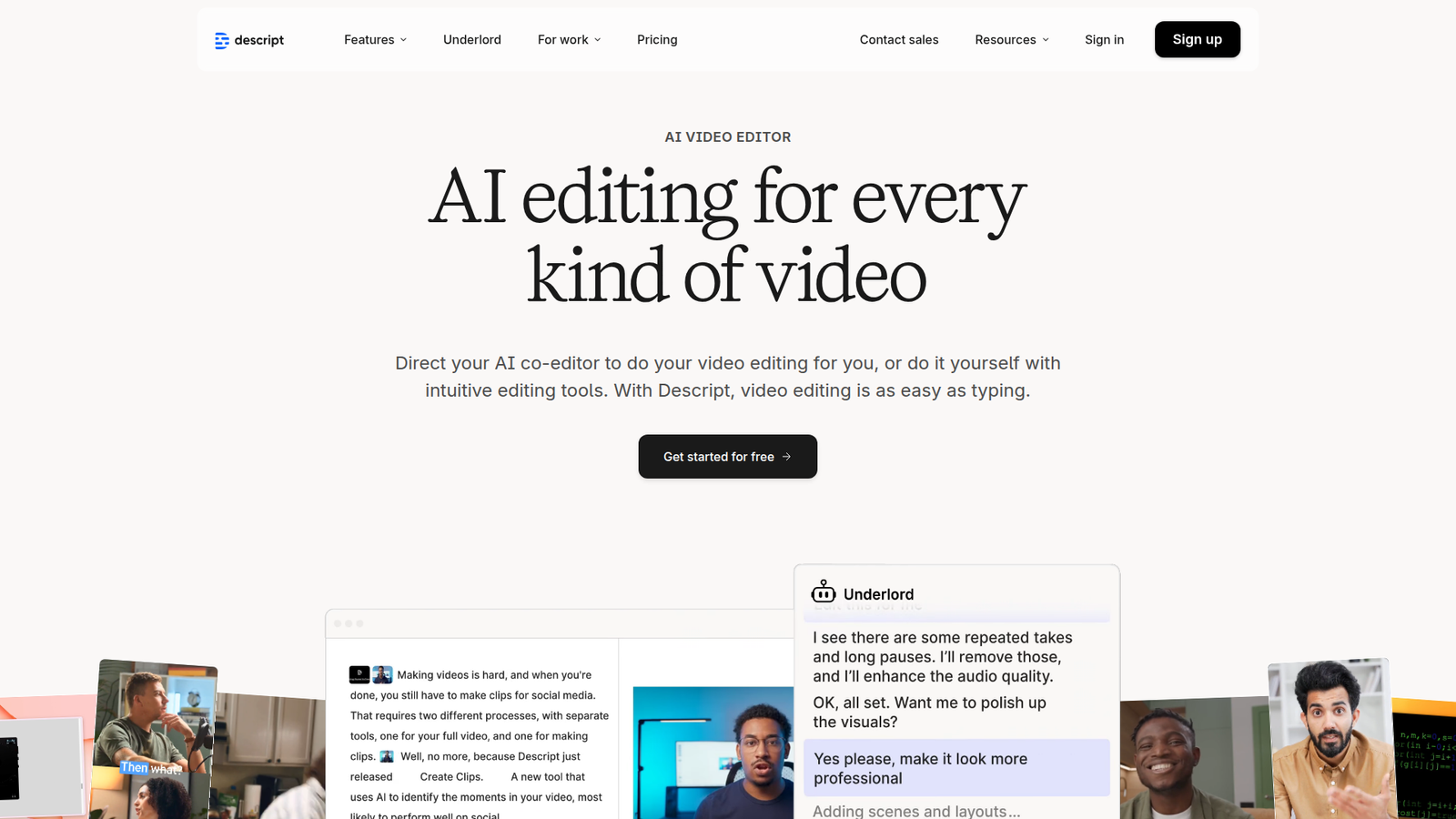 descript best ai voice cloning