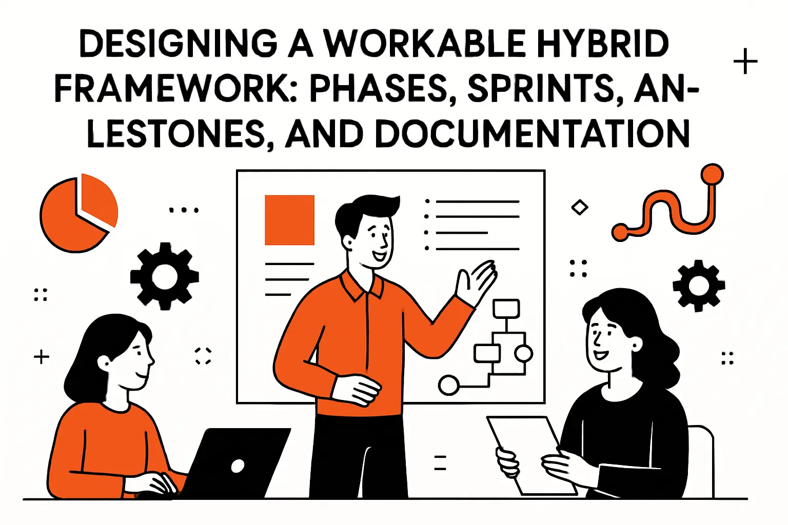 Designing a workable hybrid framework: phases, sprints, milestones, and documentation