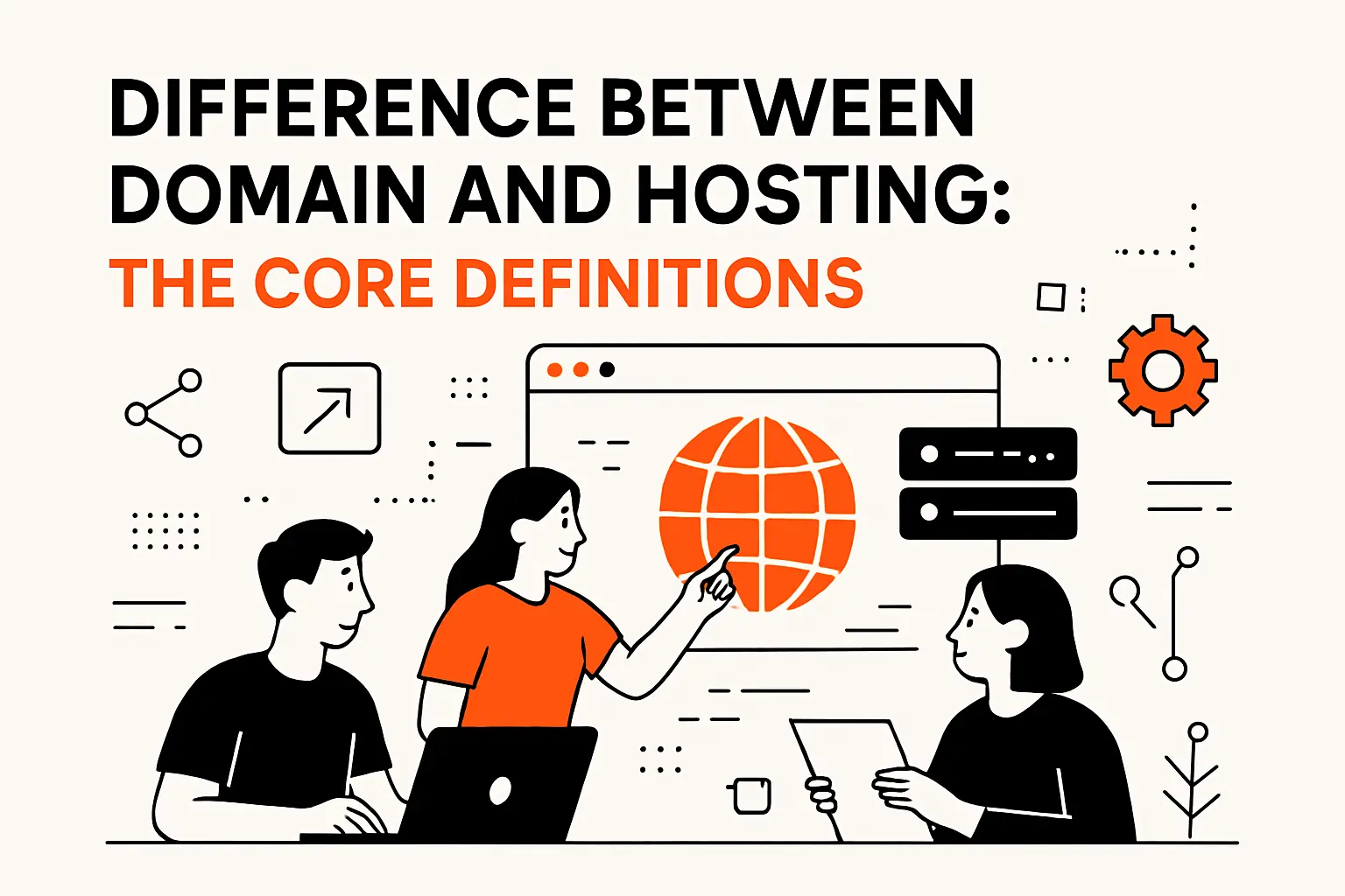 Difference between domain and hosting: the core definitions