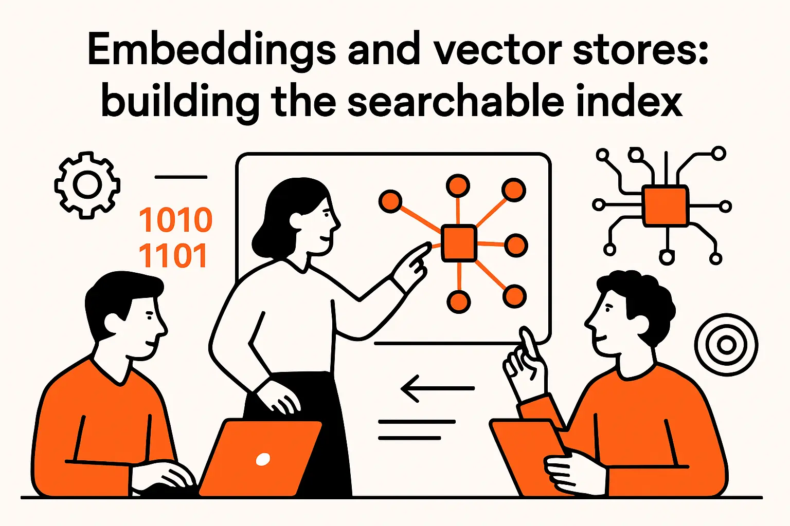 Embeddings and vector stores: building the searchable index