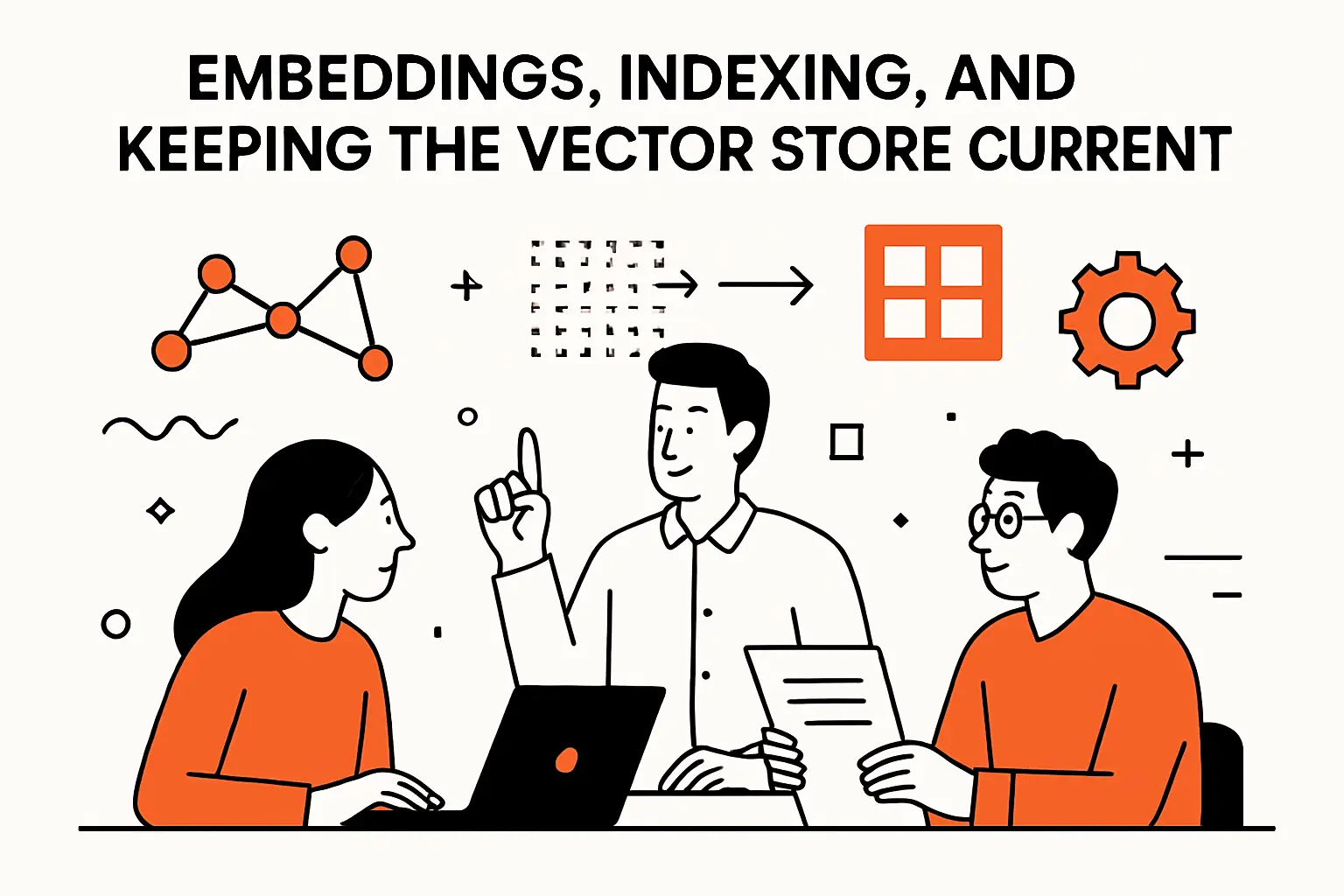 Embeddings, indexing, and keeping the vector store current