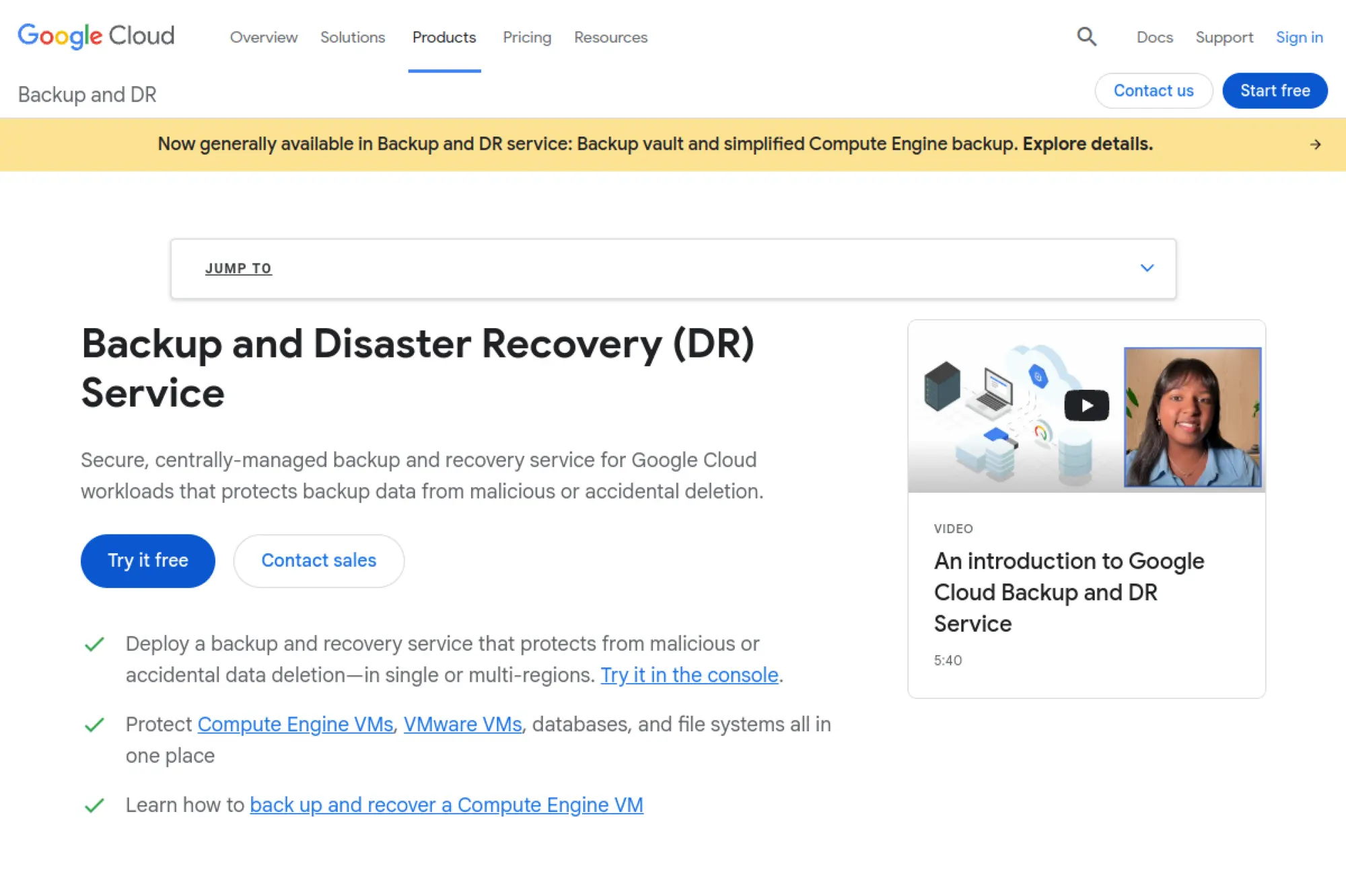 30. Google Cloud Backup and DR
