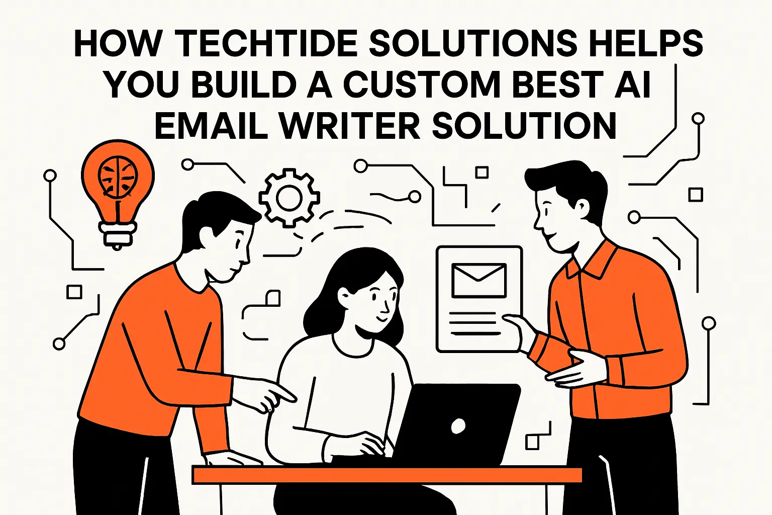 How TechTide Solutions Helps You Build a Custom Best AI Email Writer Solution