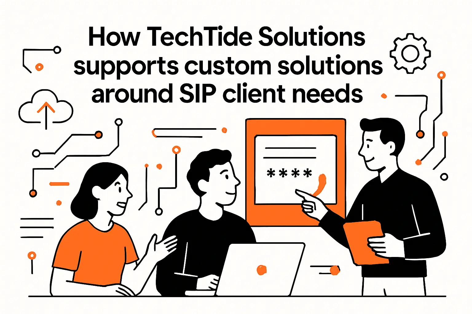 How TechTide Solutions supports custom solutions around sip client needs