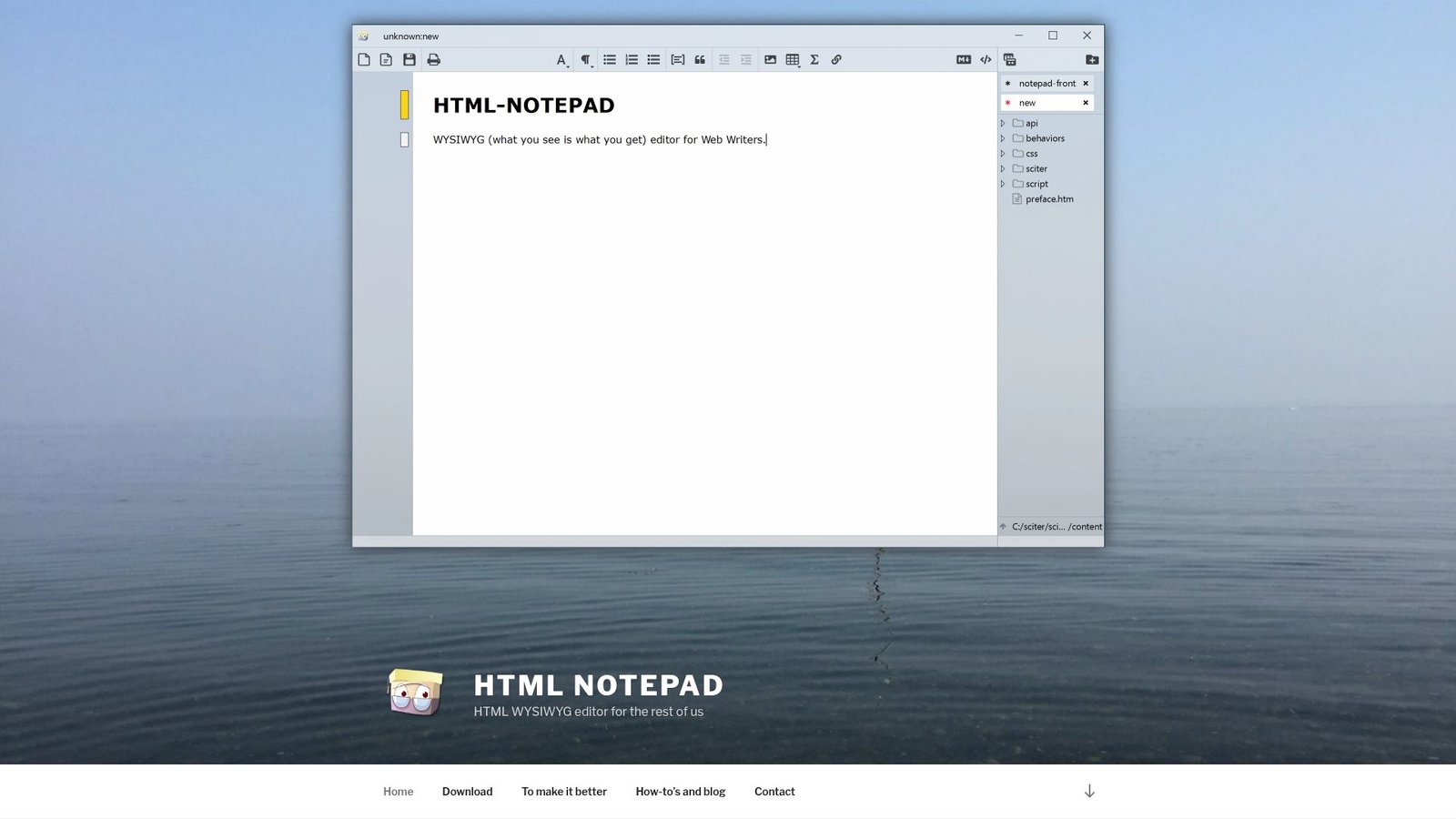 9. HTML Notepad