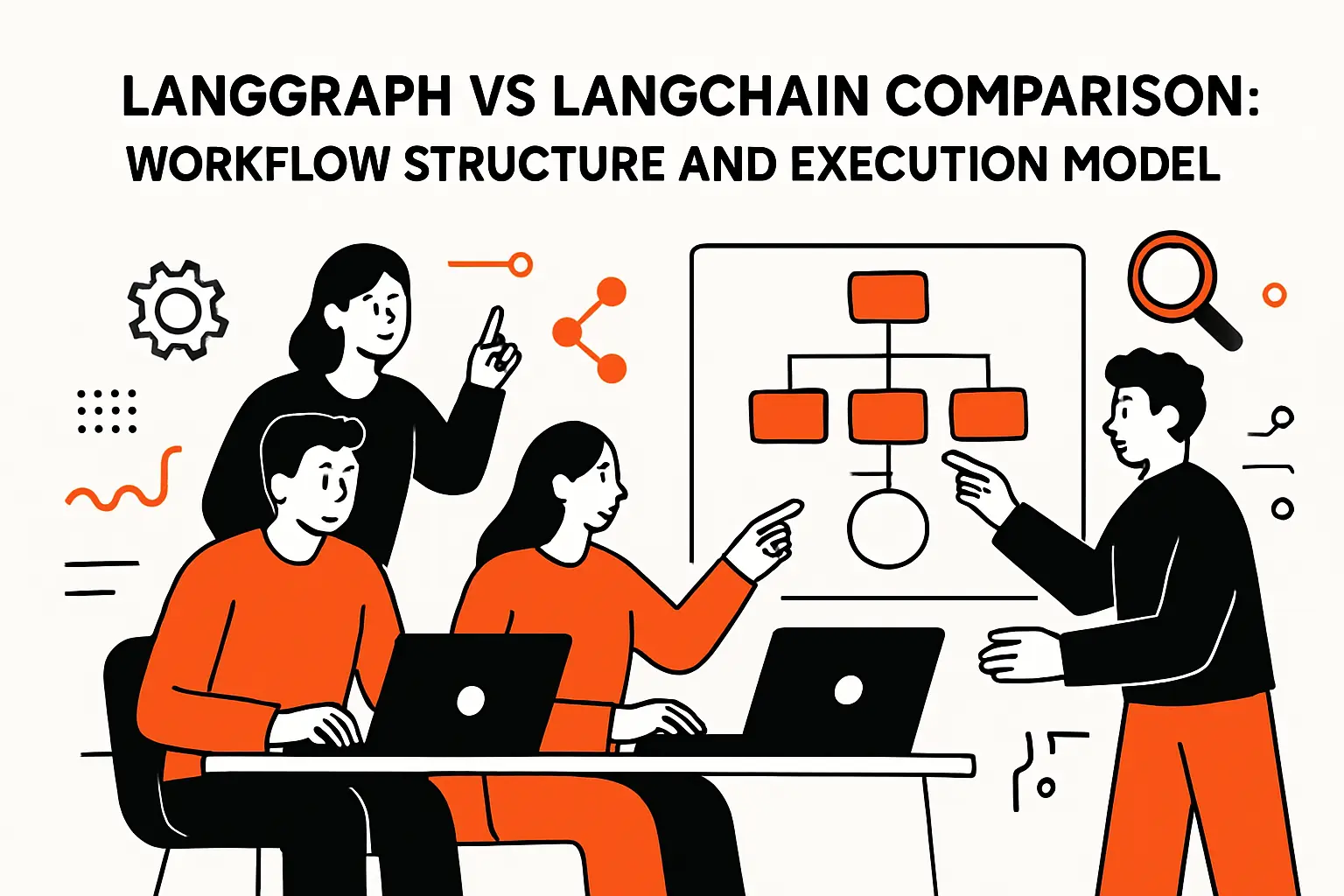 Langgraph vs langchain comparison: workflow structure and execution model