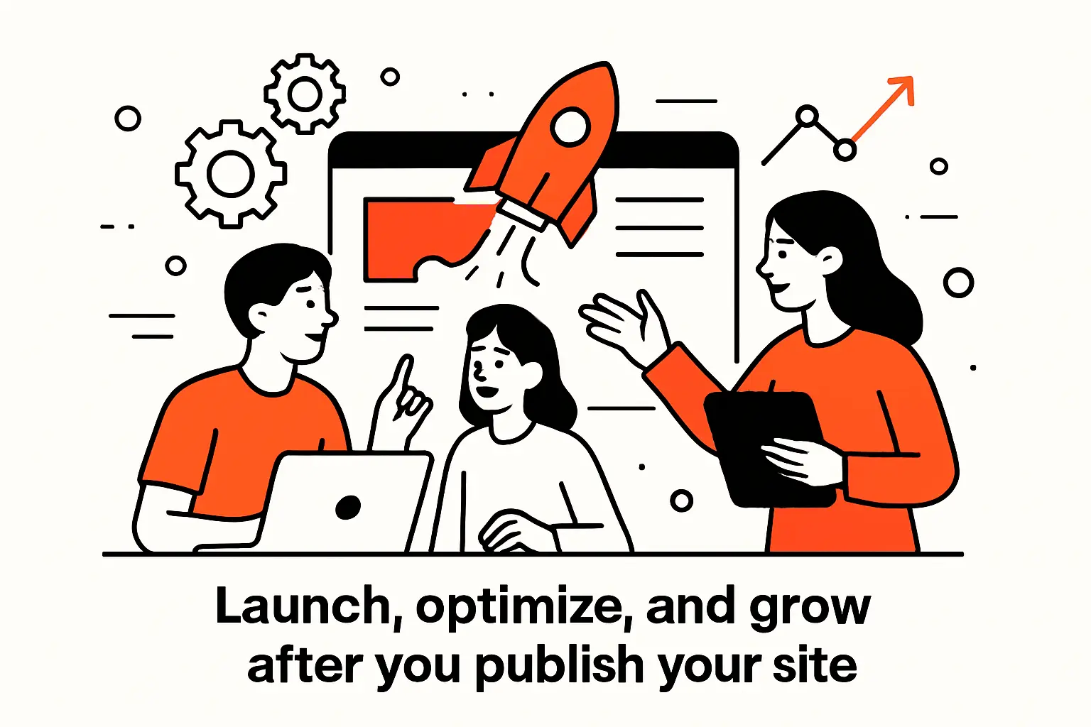 Launch, optimize, and grow after you publish your site