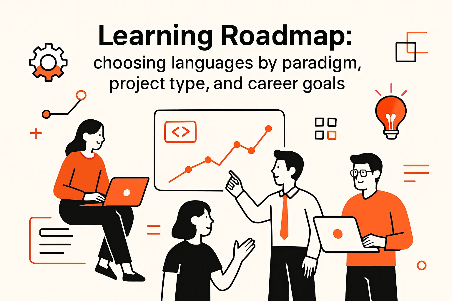 Learning roadmap: choosing languages by paradigm, project type, and career goals