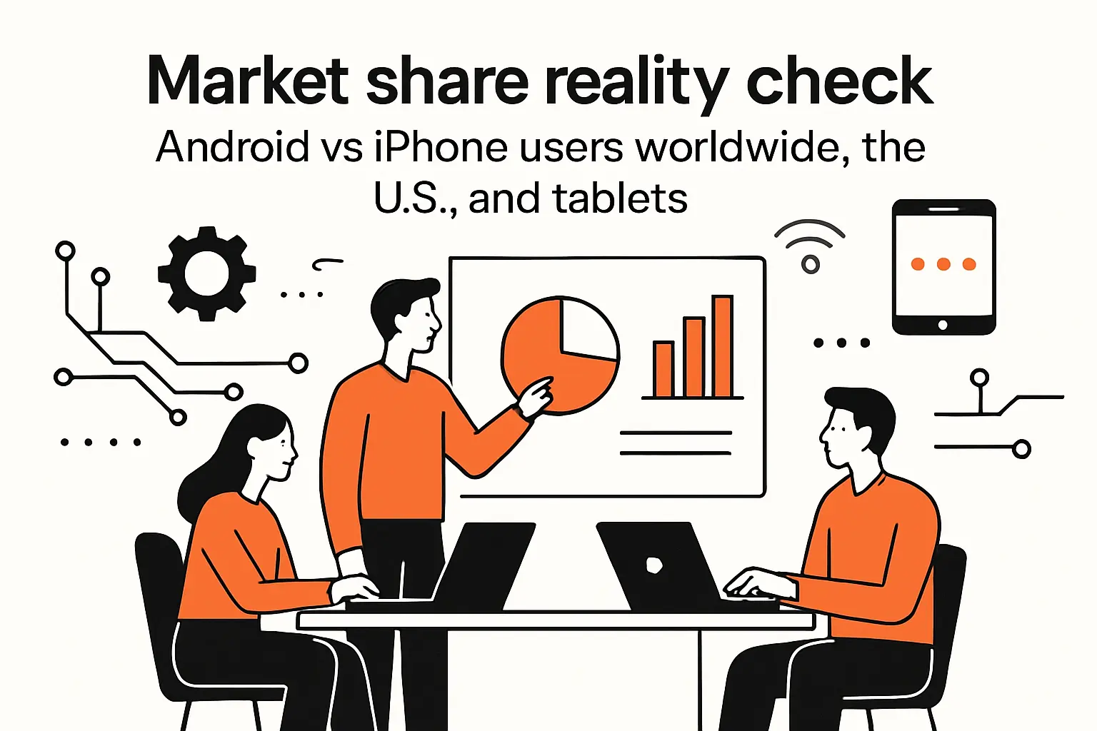 Market share reality check: Android vs iPhone users worldwide, the U.S., and tablets