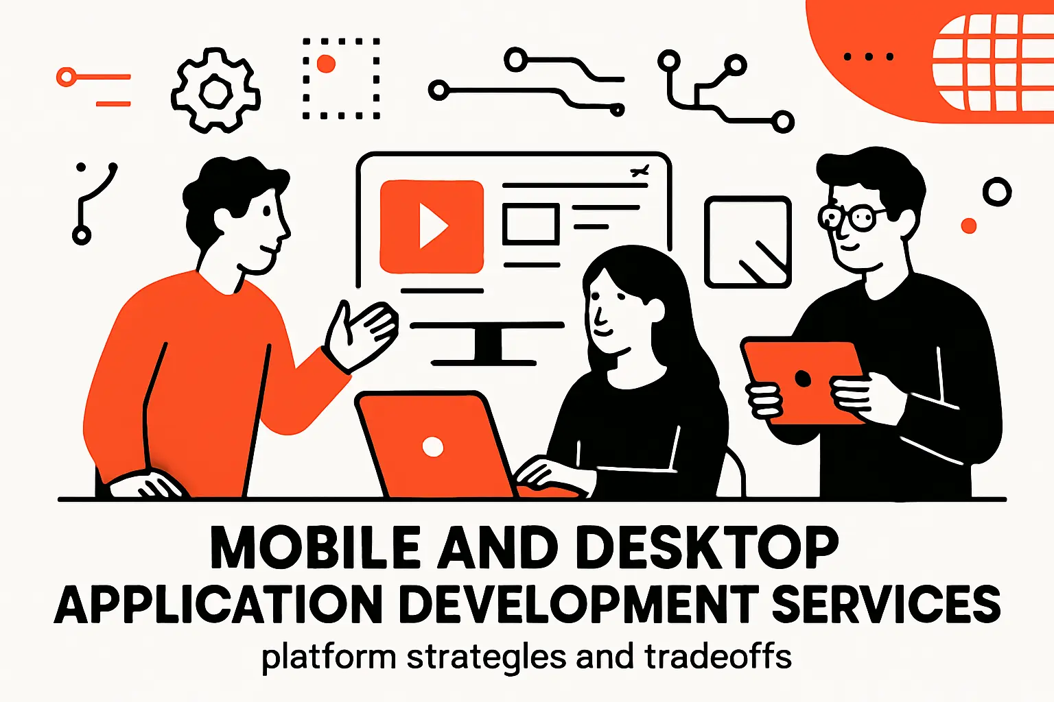 Mobile and desktop application development services: platform strategies and tradeoffs