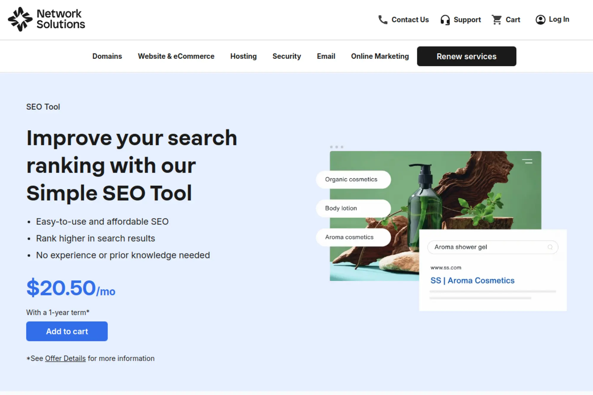 29. Network Solutions Simple SEO Tool
