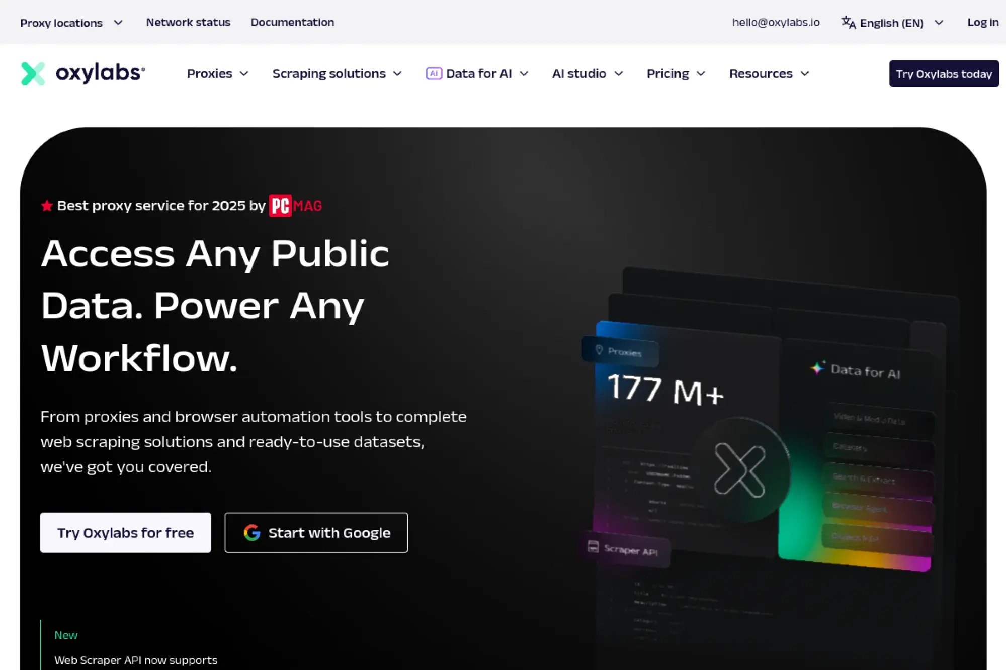 14. Oxylabs Web Scraper API