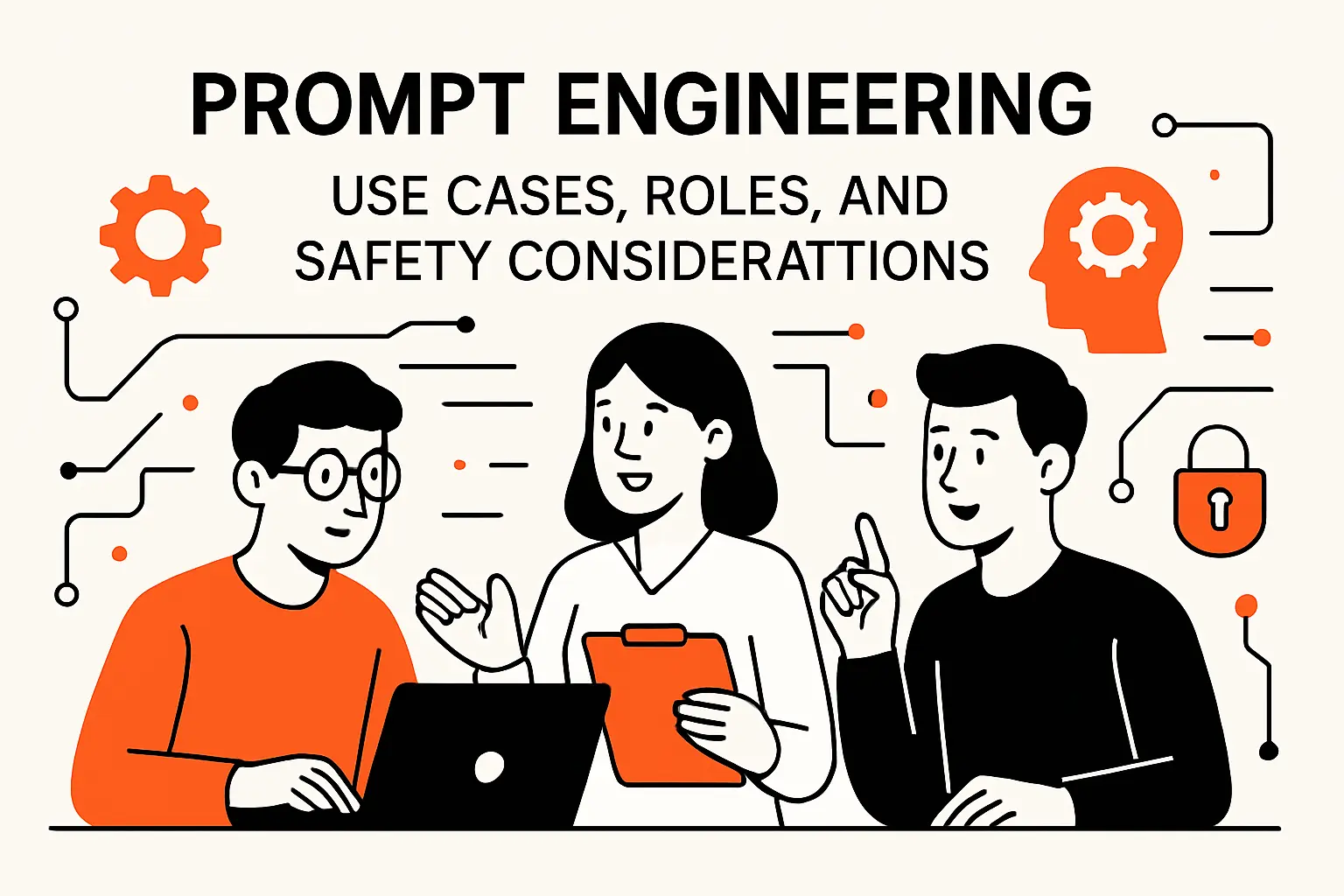 Prompt engineering use cases, roles, and safety considerations
