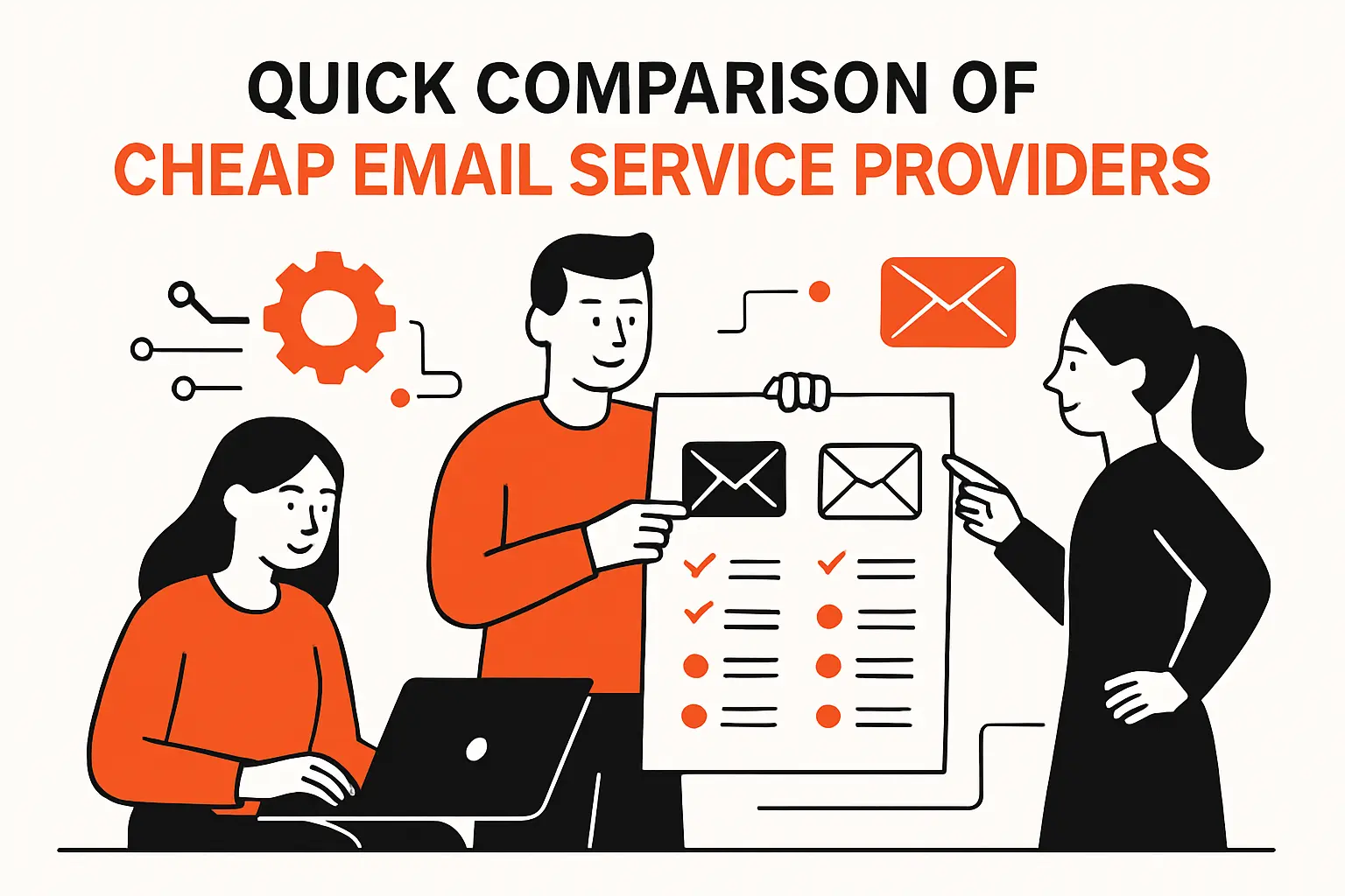 Quick Comparison of cheap email service providers