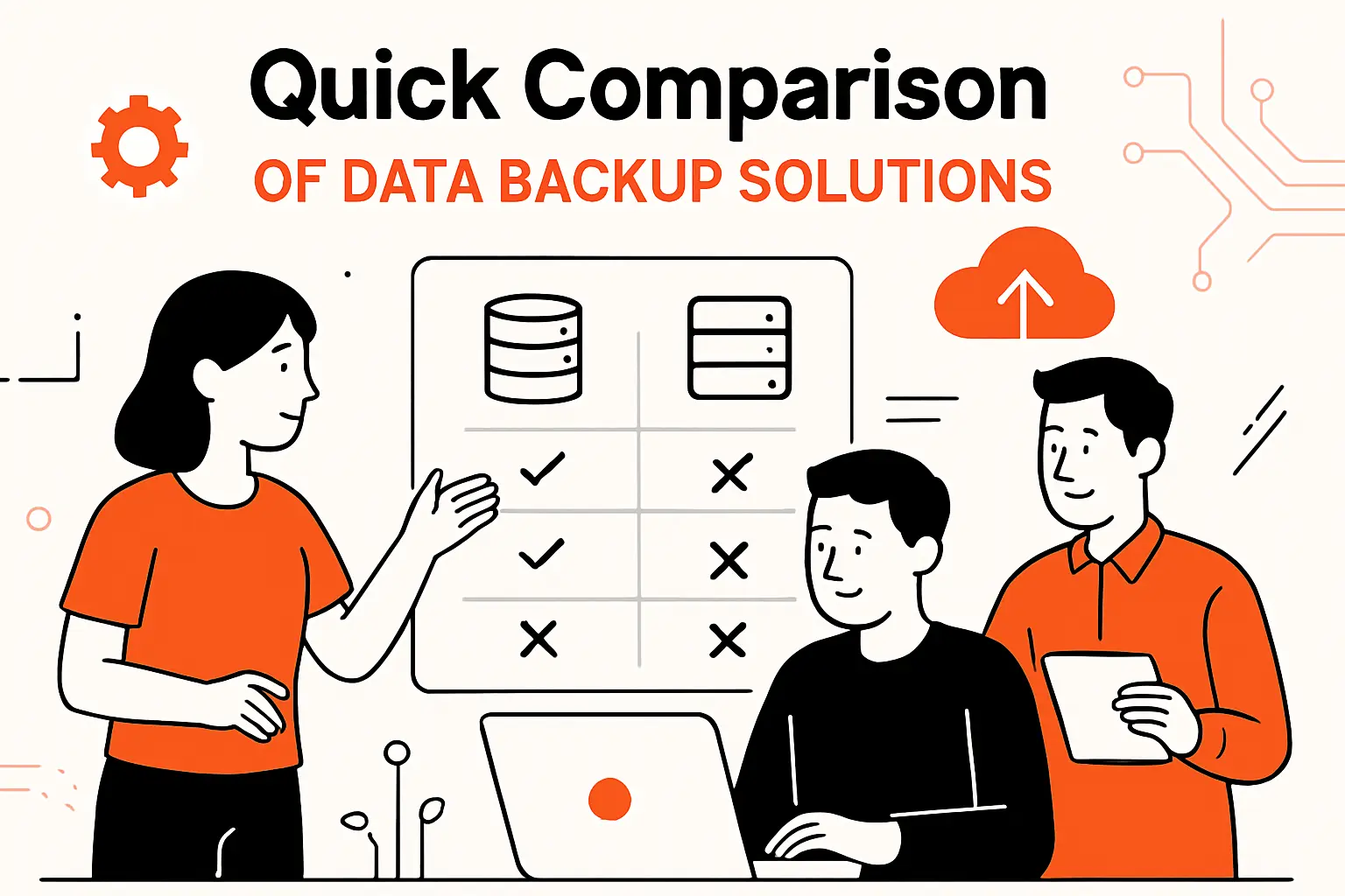 Quick Comparison of data backup solutions