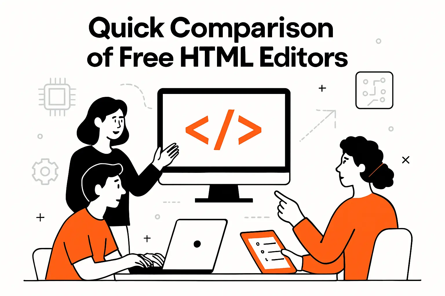 Quick Comparison of free html editors