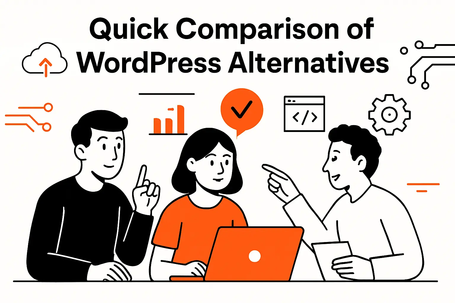 Quick Comparison of WordPress alternatives