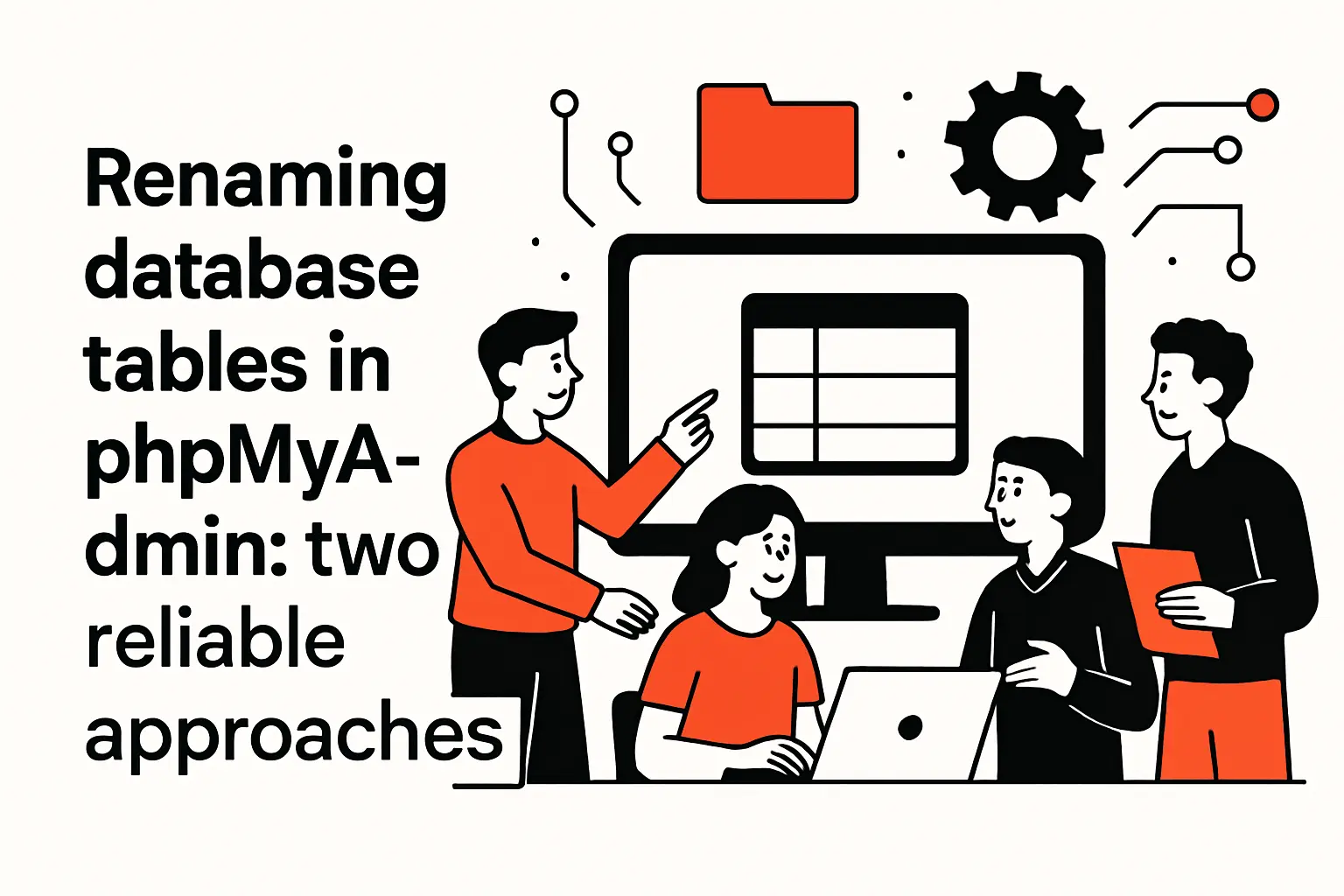 Renaming database tables in phpMyAdmin: two reliable approaches
