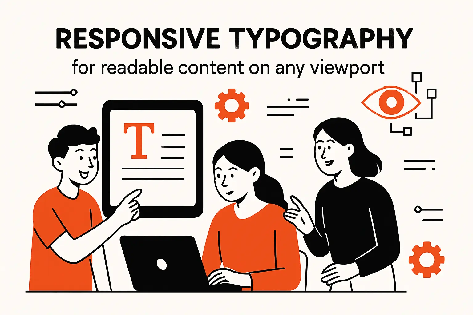 Responsive typography for readable content on any viewport