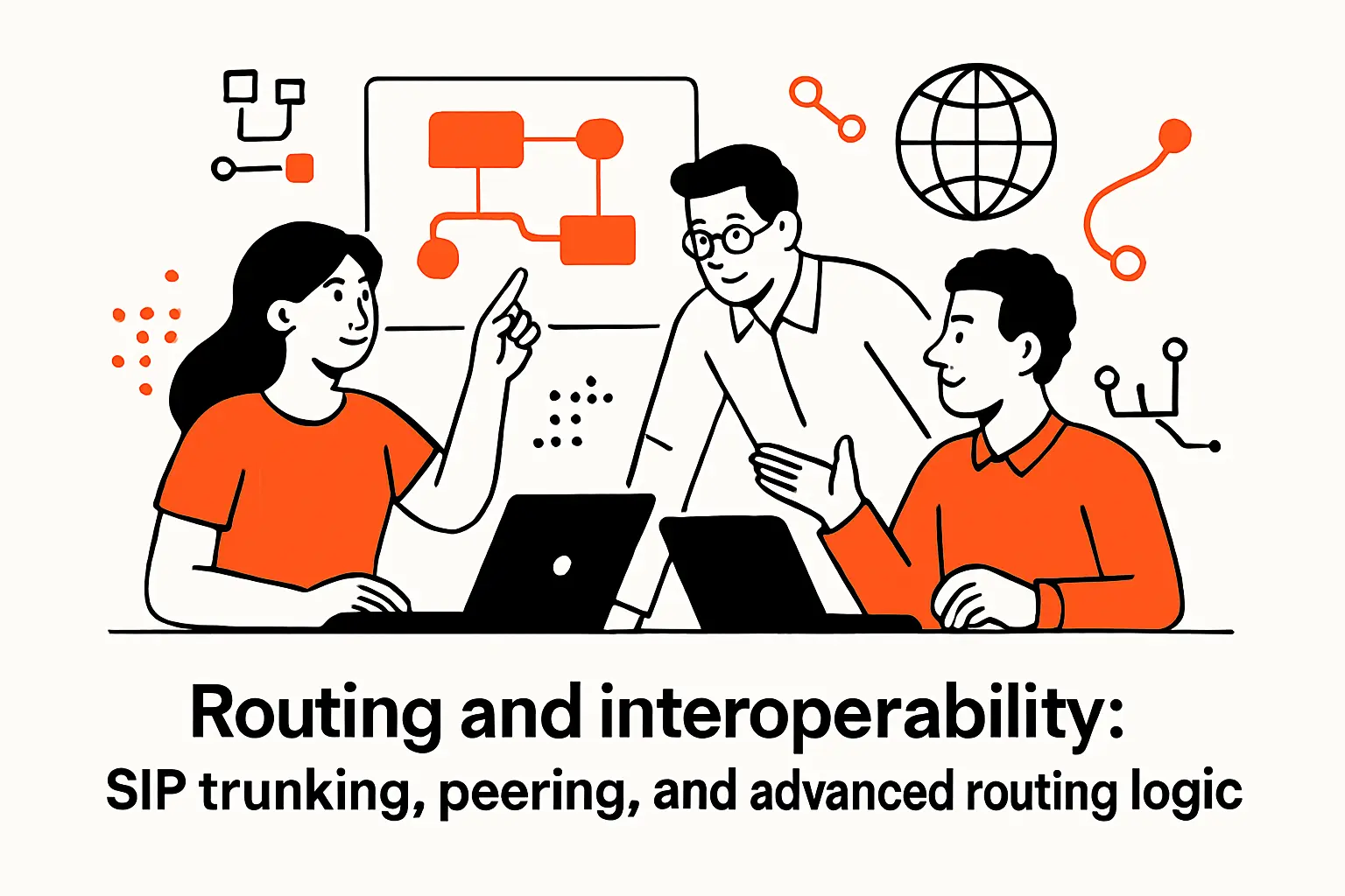 Routing and interoperability: SIP trunking, peering, and advanced routing logic