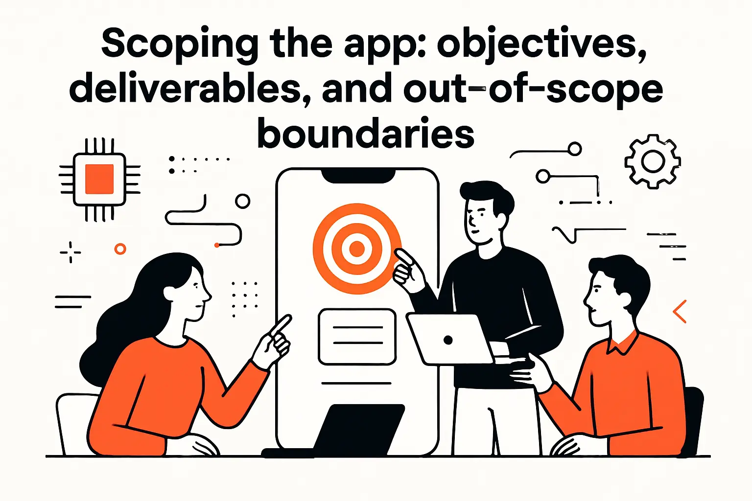 Scoping the app: objectives, deliverables, and out-of-scope boundaries