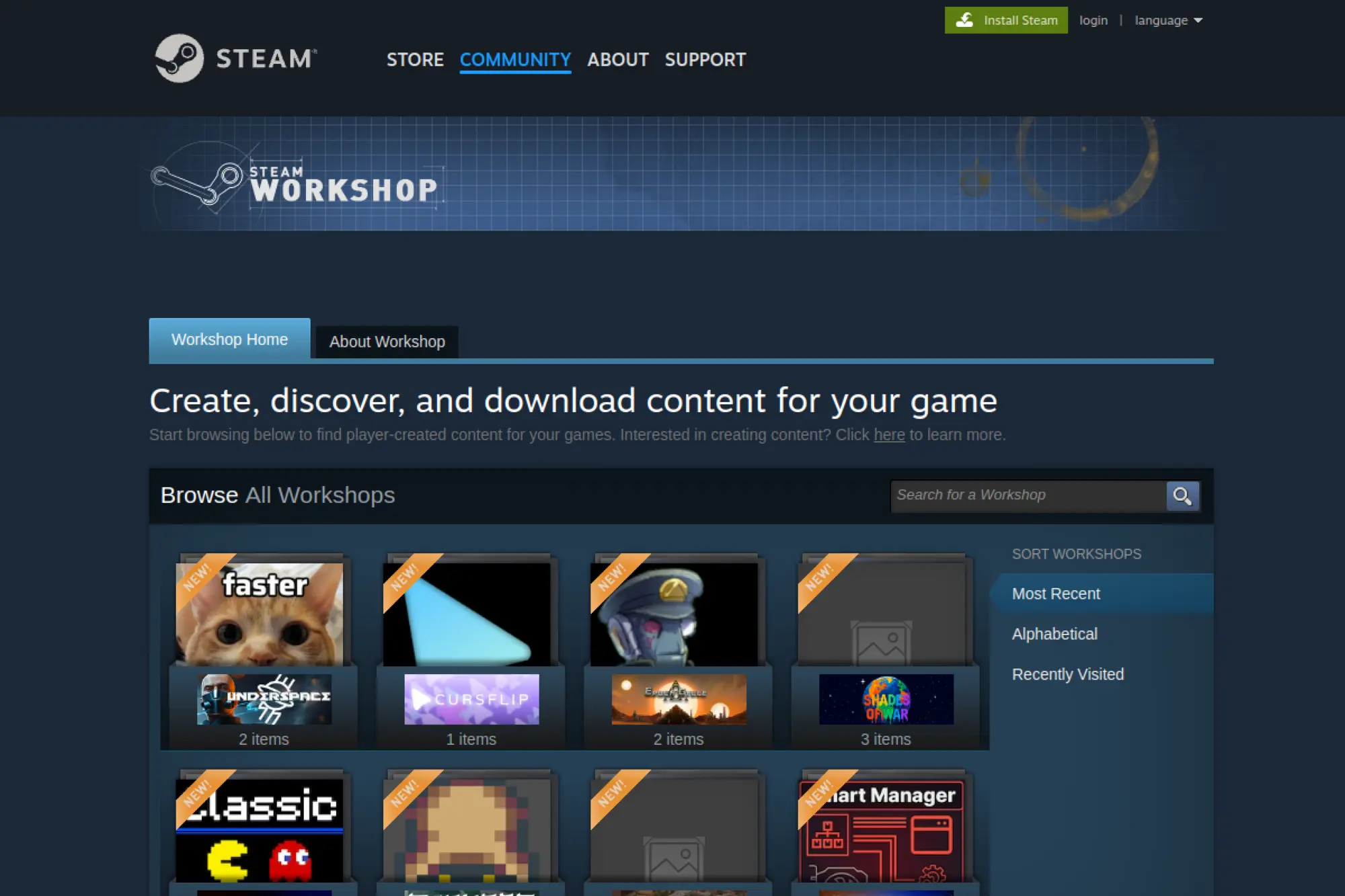20. Steam Workshop