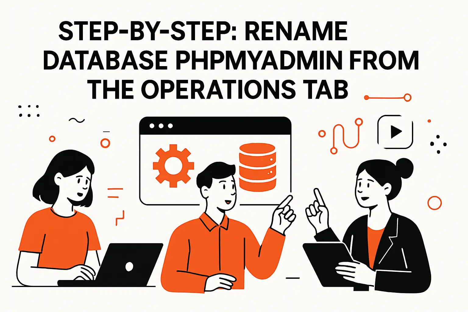 Step-by-step: rename database phpmyadmin from the Operations tab