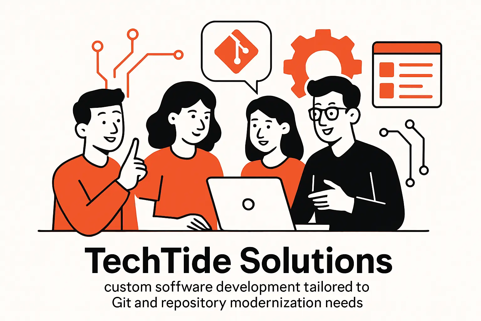 TechTide Solutions: custom software development tailored to Git and repository modernization needs