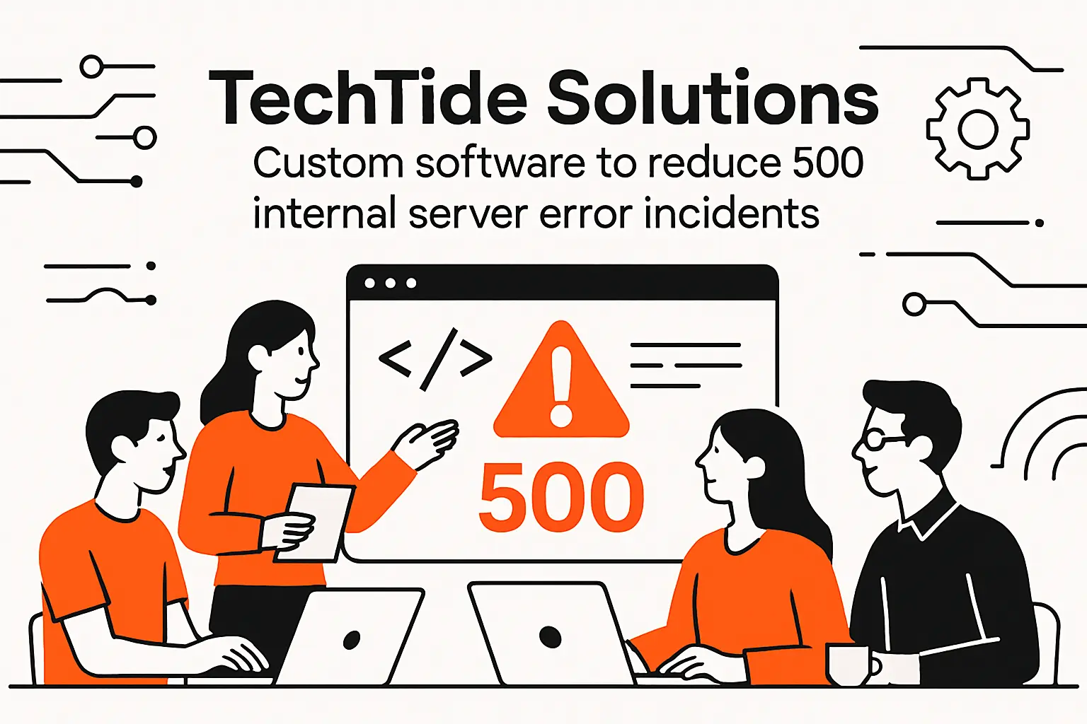TechTide Solutions: Custom software to reduce 500 internal server error incidents