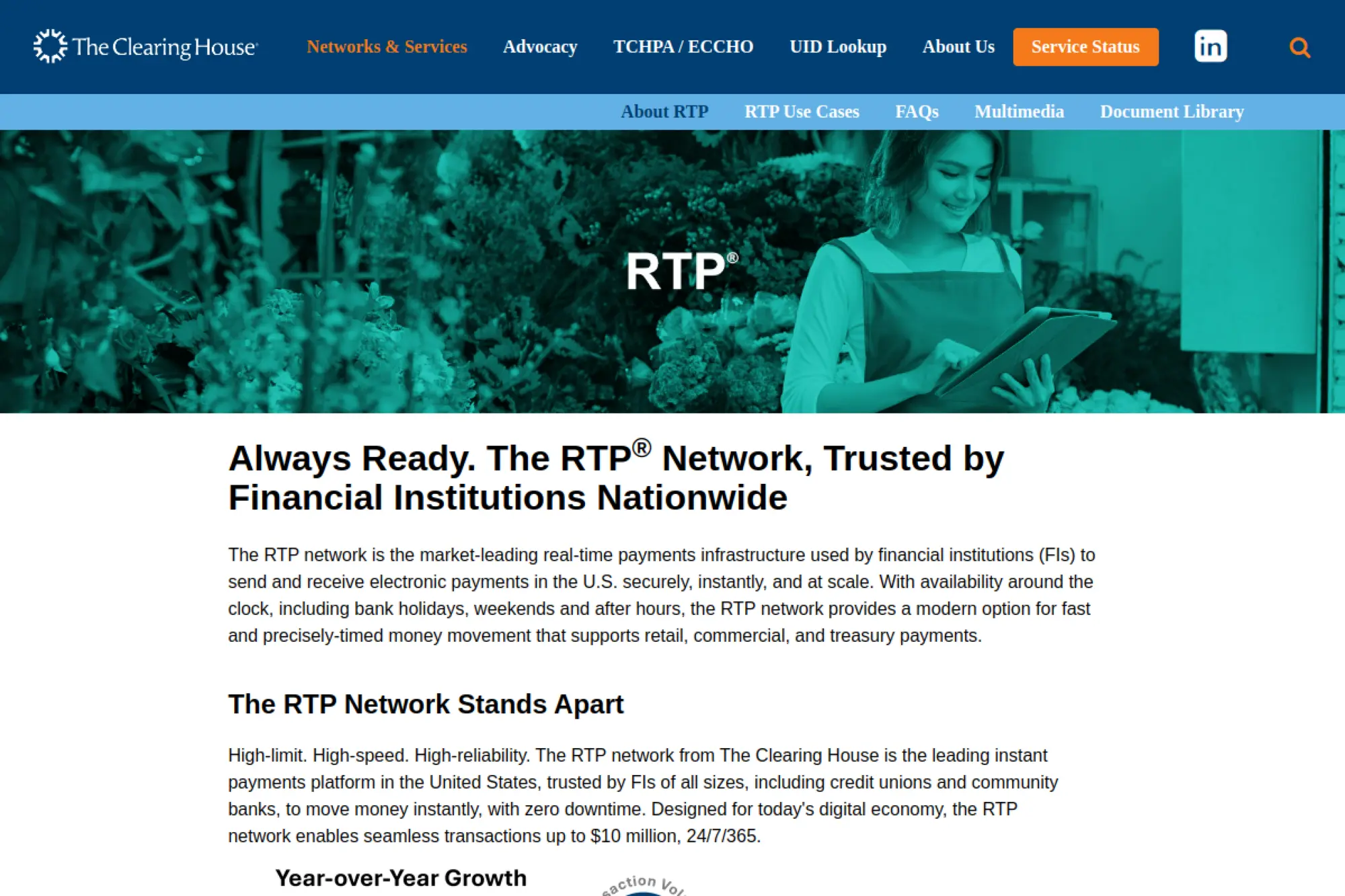 10. The Clearing House RTP Network