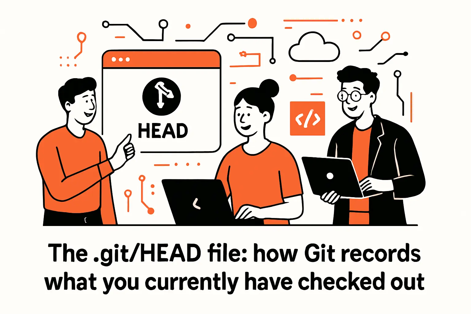 The .git/HEAD file: how Git records what you currently have checked out