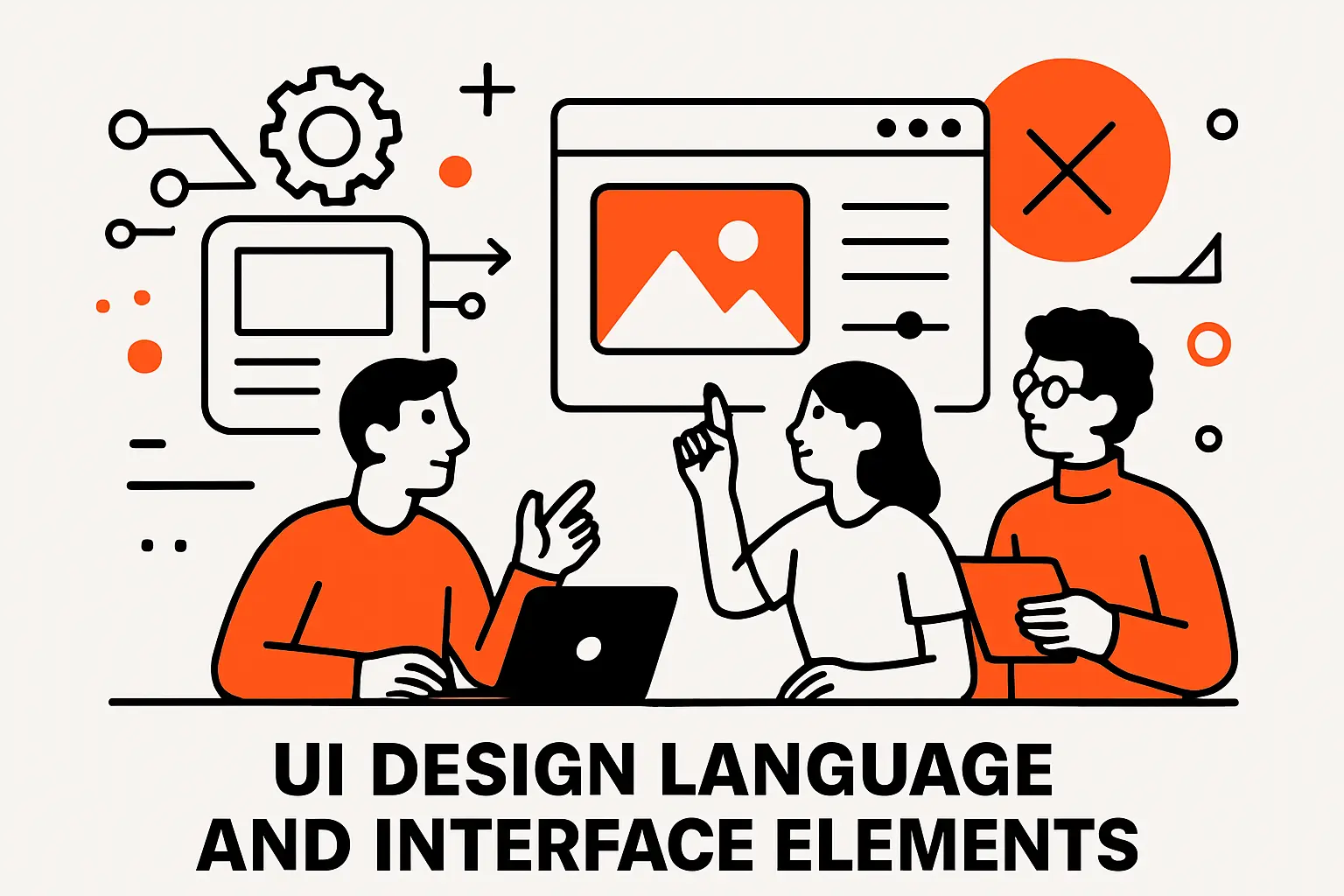 UI design language and interface elements