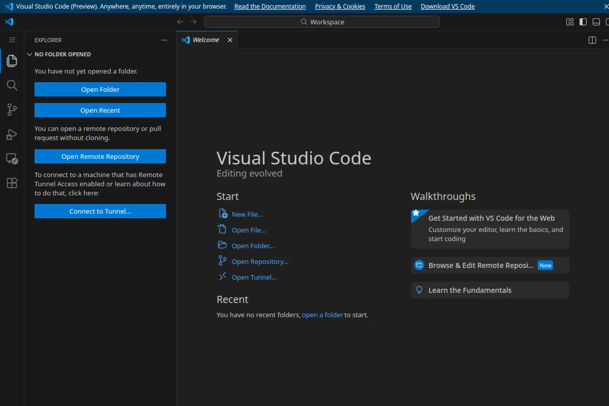 16. VS Code for the Web