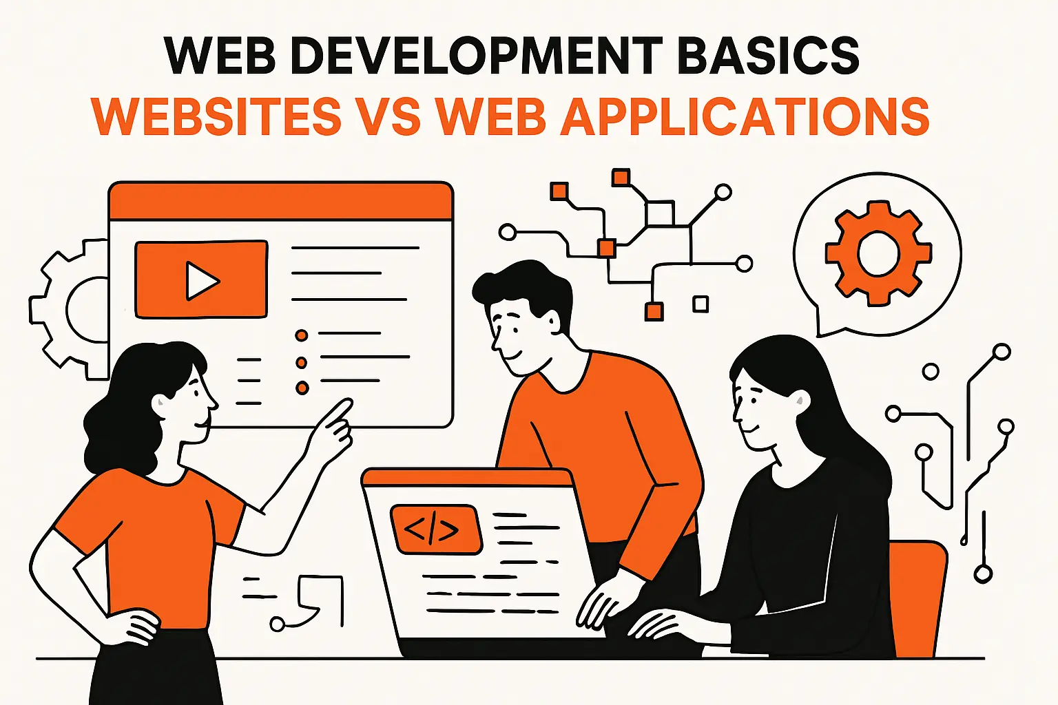 Web development basics: websites vs web applications