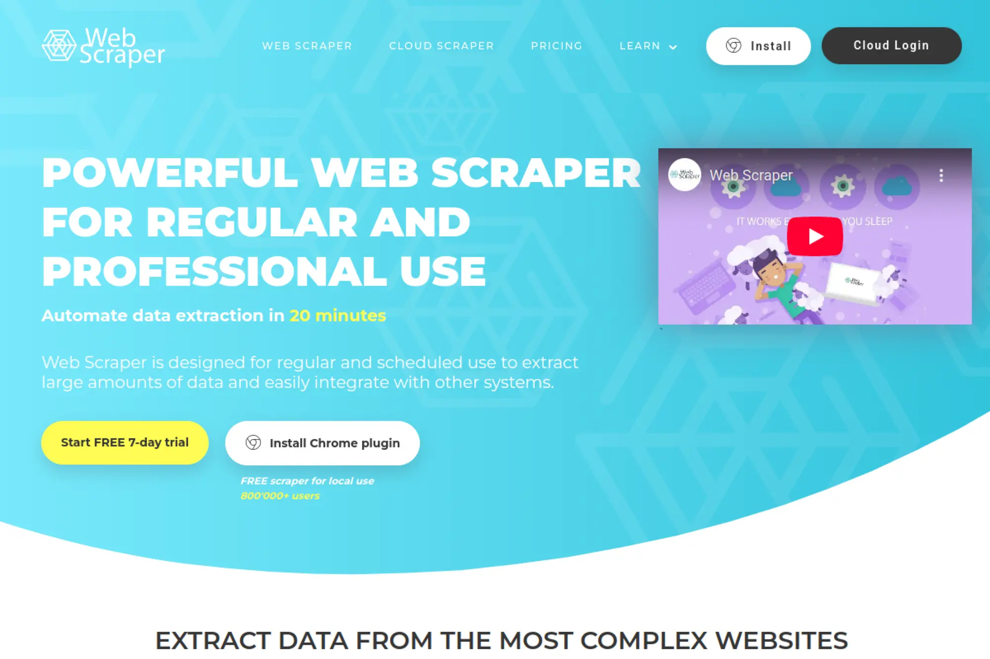 21. Web Scraper