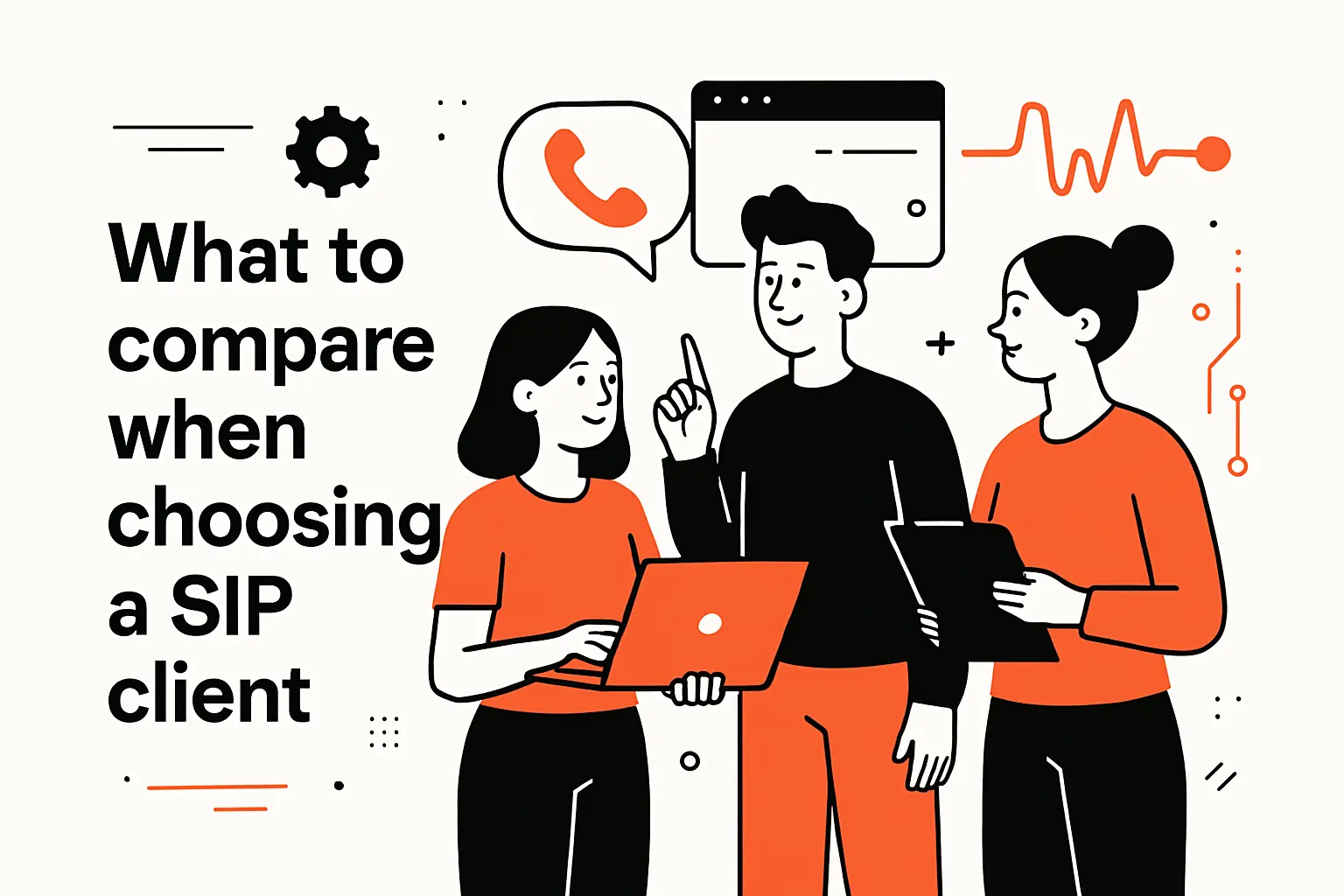 What to compare when choosing a sip client