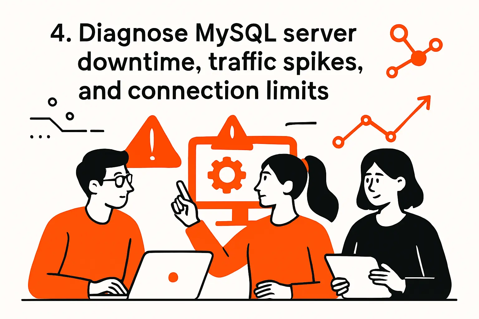 4. Diagnose MySQL server downtime, traffic spikes, and connection limits