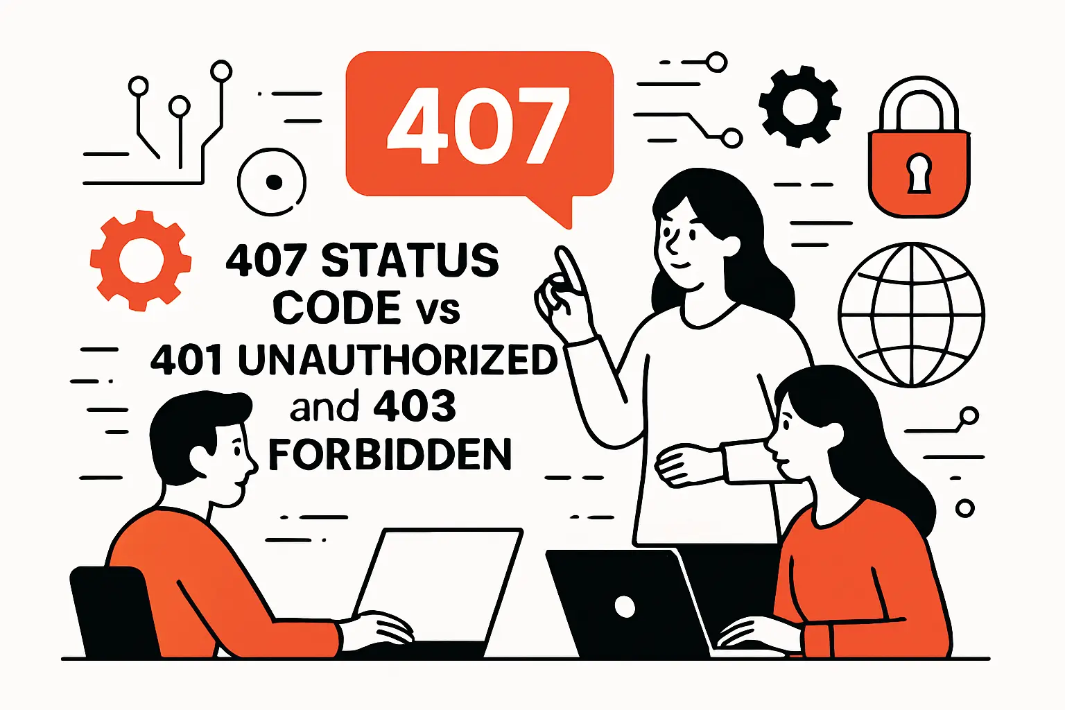 407 status code vs 401 Unauthorized and 403 Forbidden