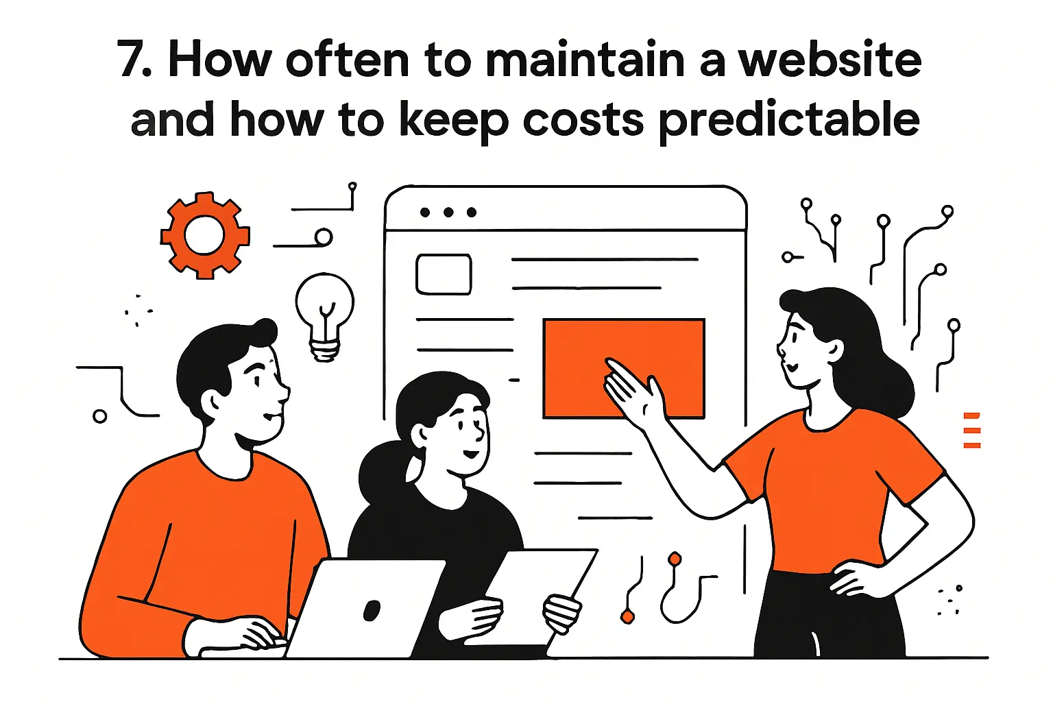 7. How often to maintain a website and how to keep costs predictable