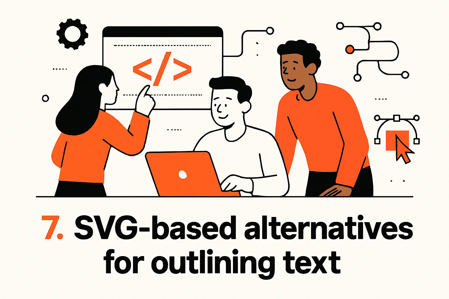 7. SVG-based alternatives for outlining text