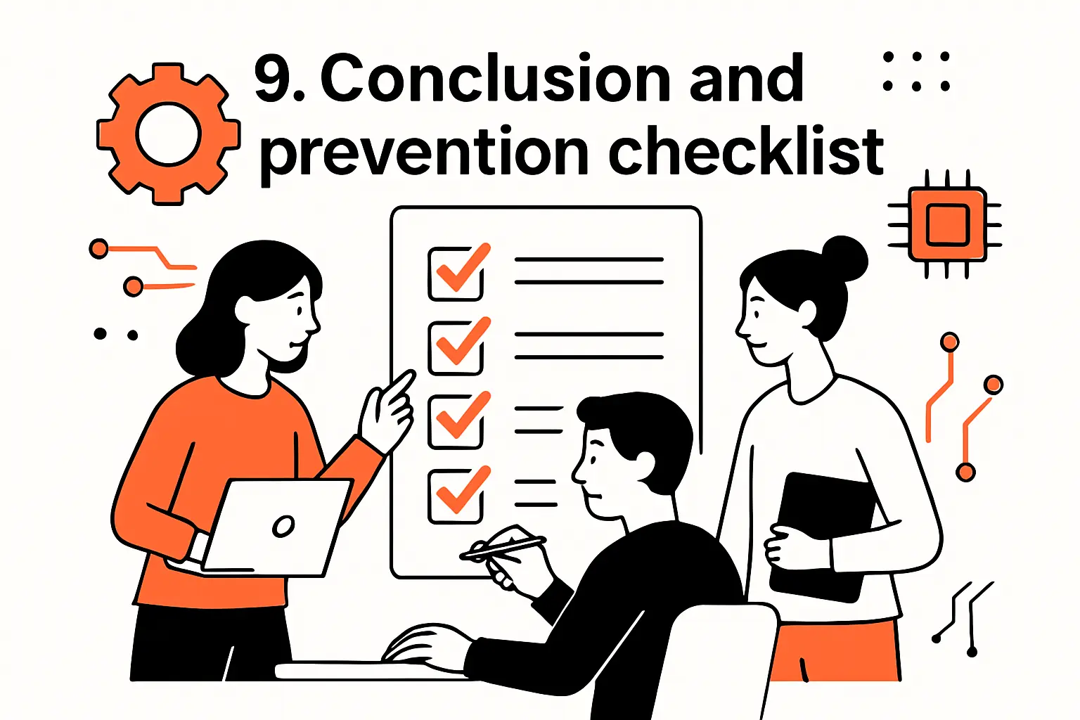 9. Conclusion and prevention checklist