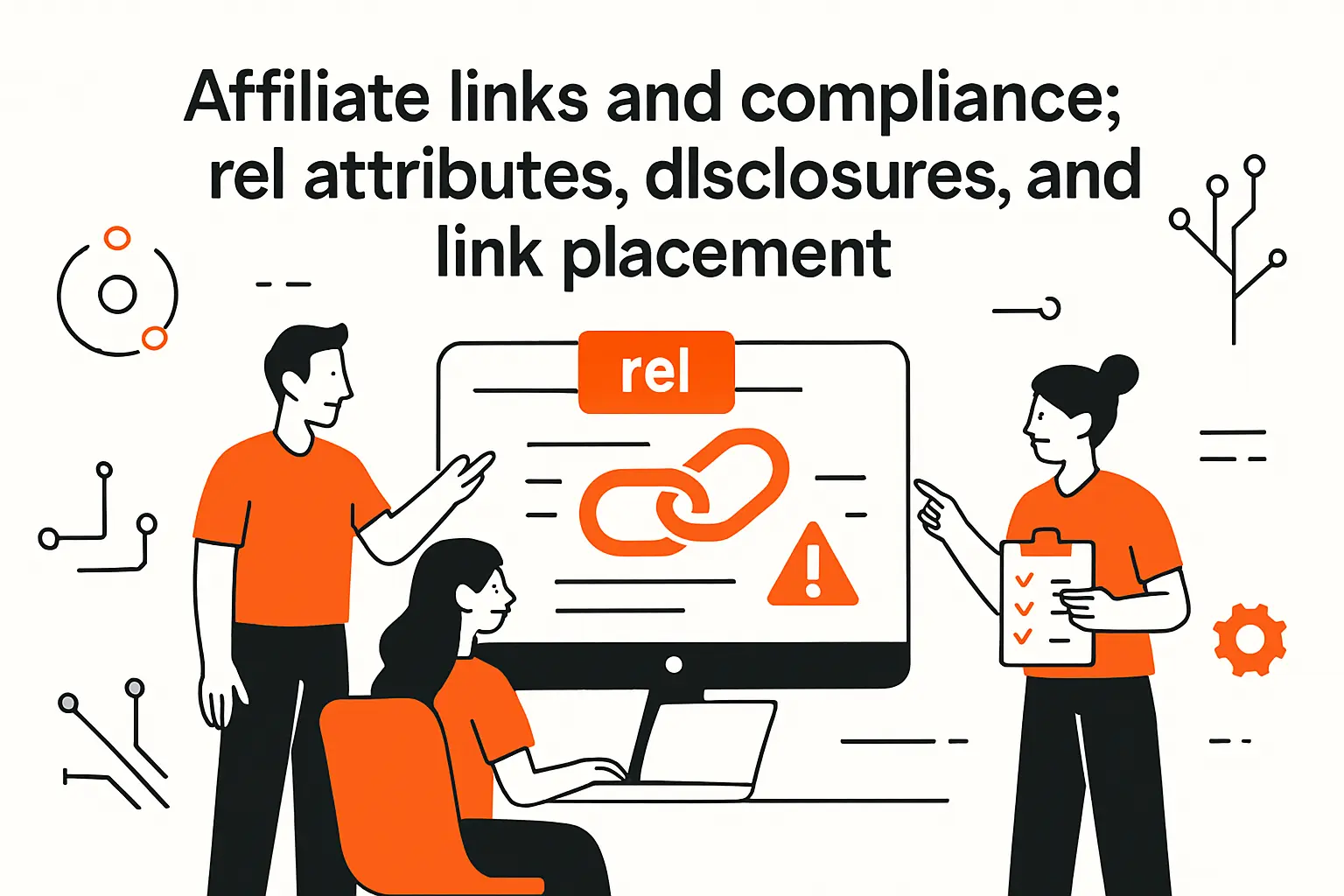 Affiliate links and compliance: rel attributes, disclosures, and link placement