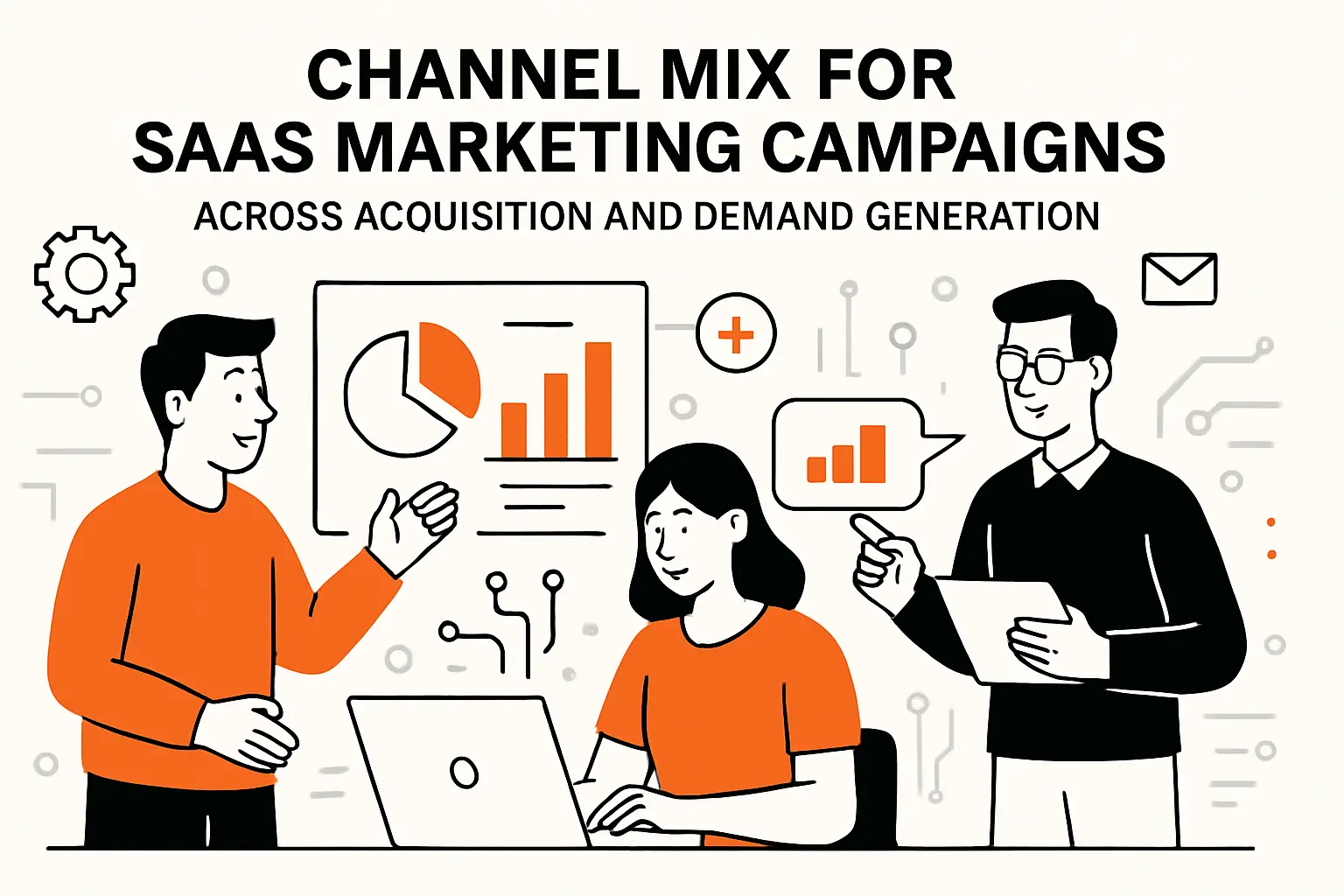 Channel mix for saas marketing campaigns across acquisition and demand generation