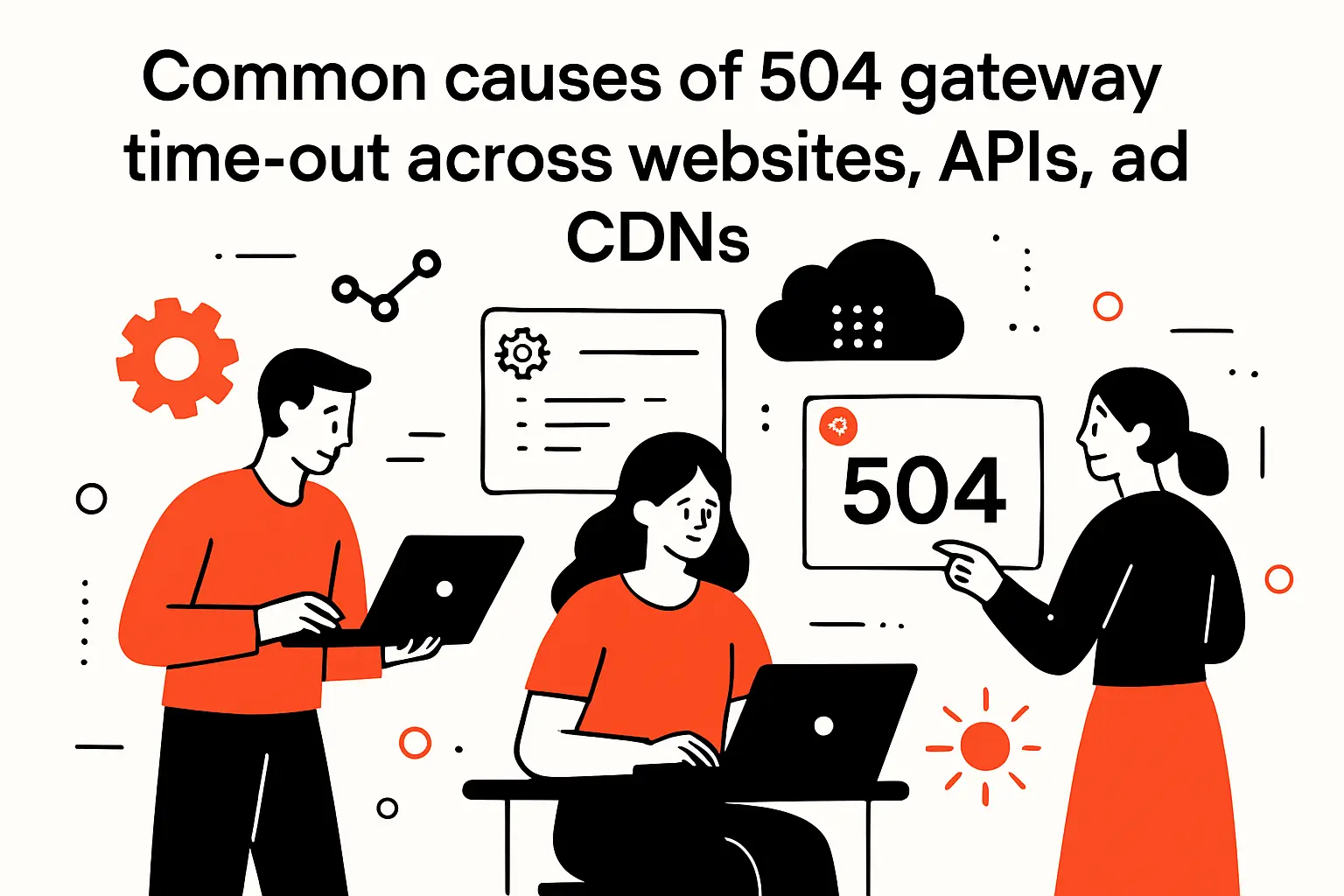 Common causes of 504 gateway time-out across websites, APIs, and CDNs
