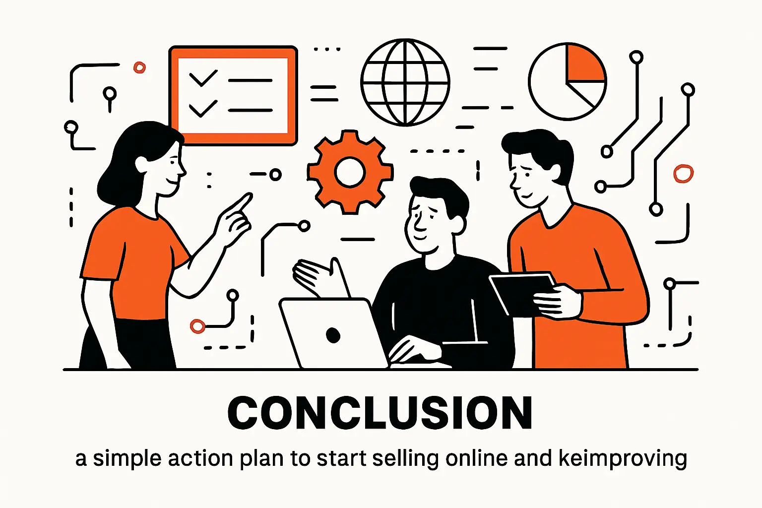 Conclusion: a simple action plan to start selling online and keep improving