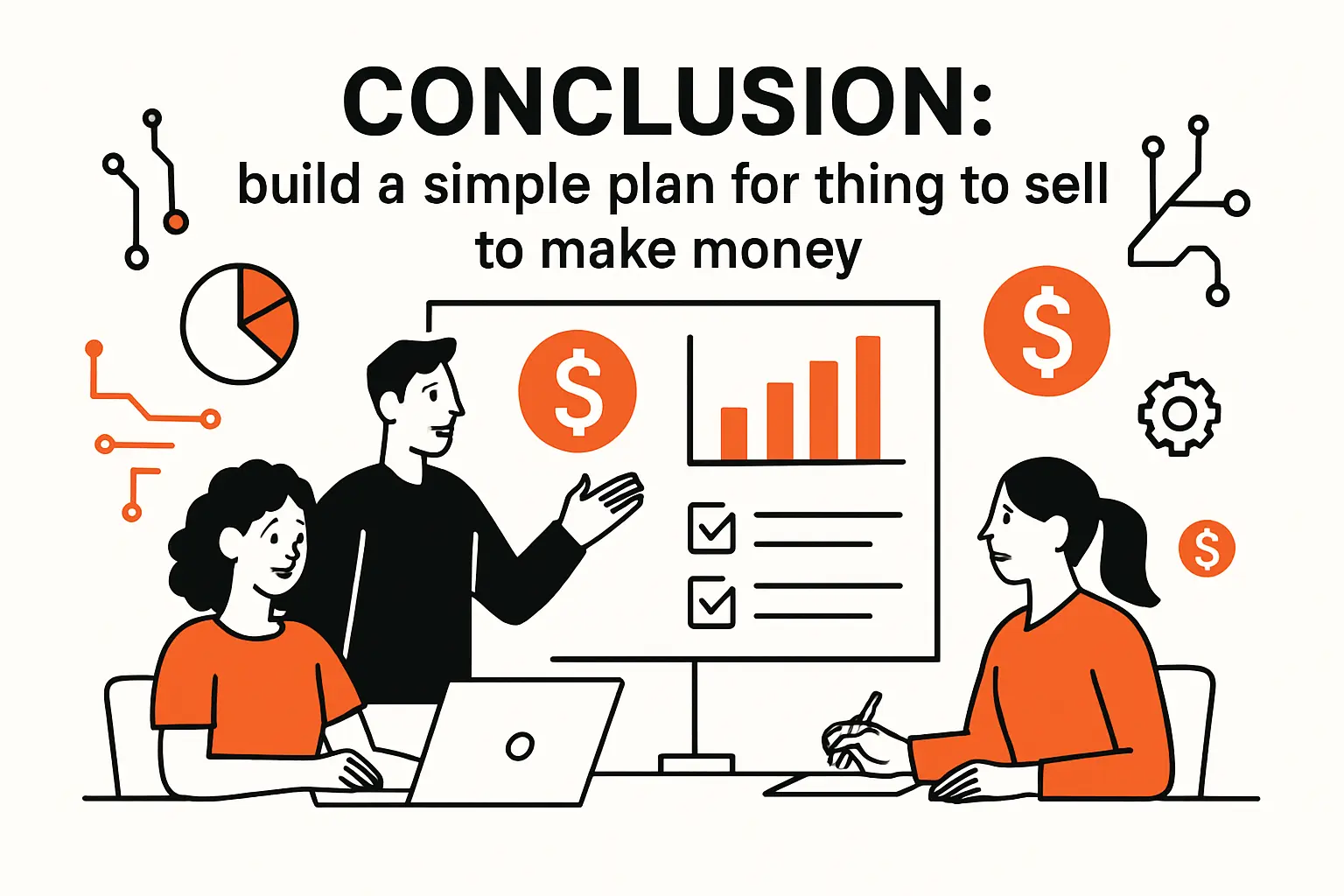 Conclusion: build a simple plan for things to sell to make money