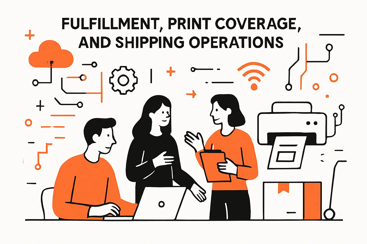 Fulfillment, print coverage, and shipping operations