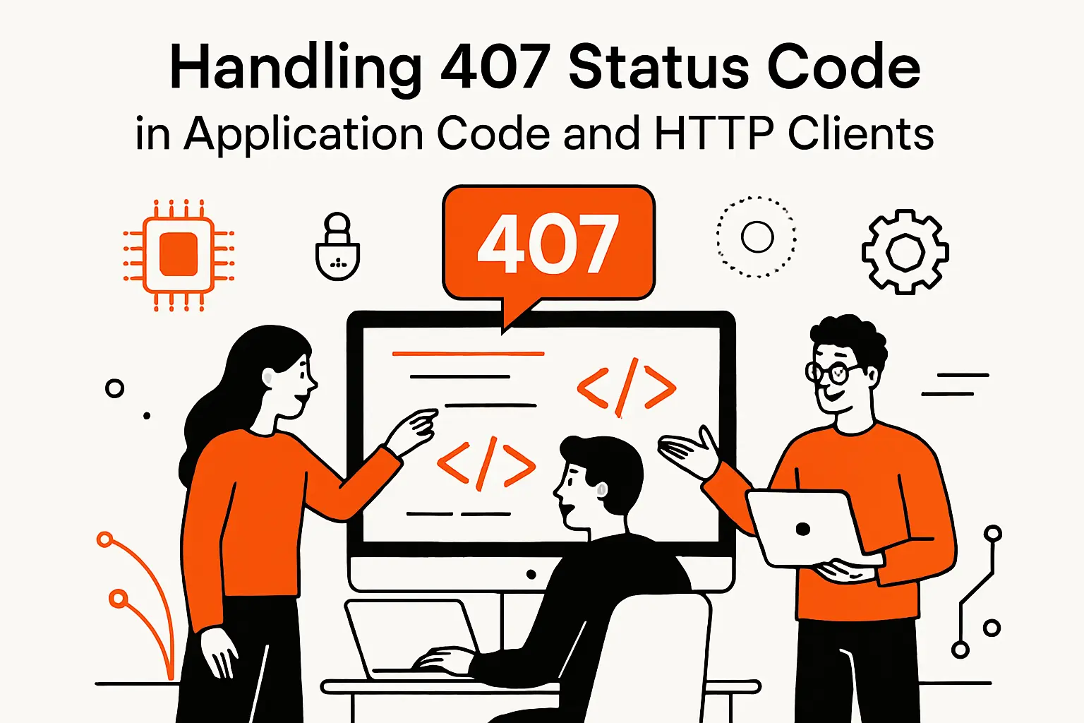 Handling 407 status code in application code and HTTP clients