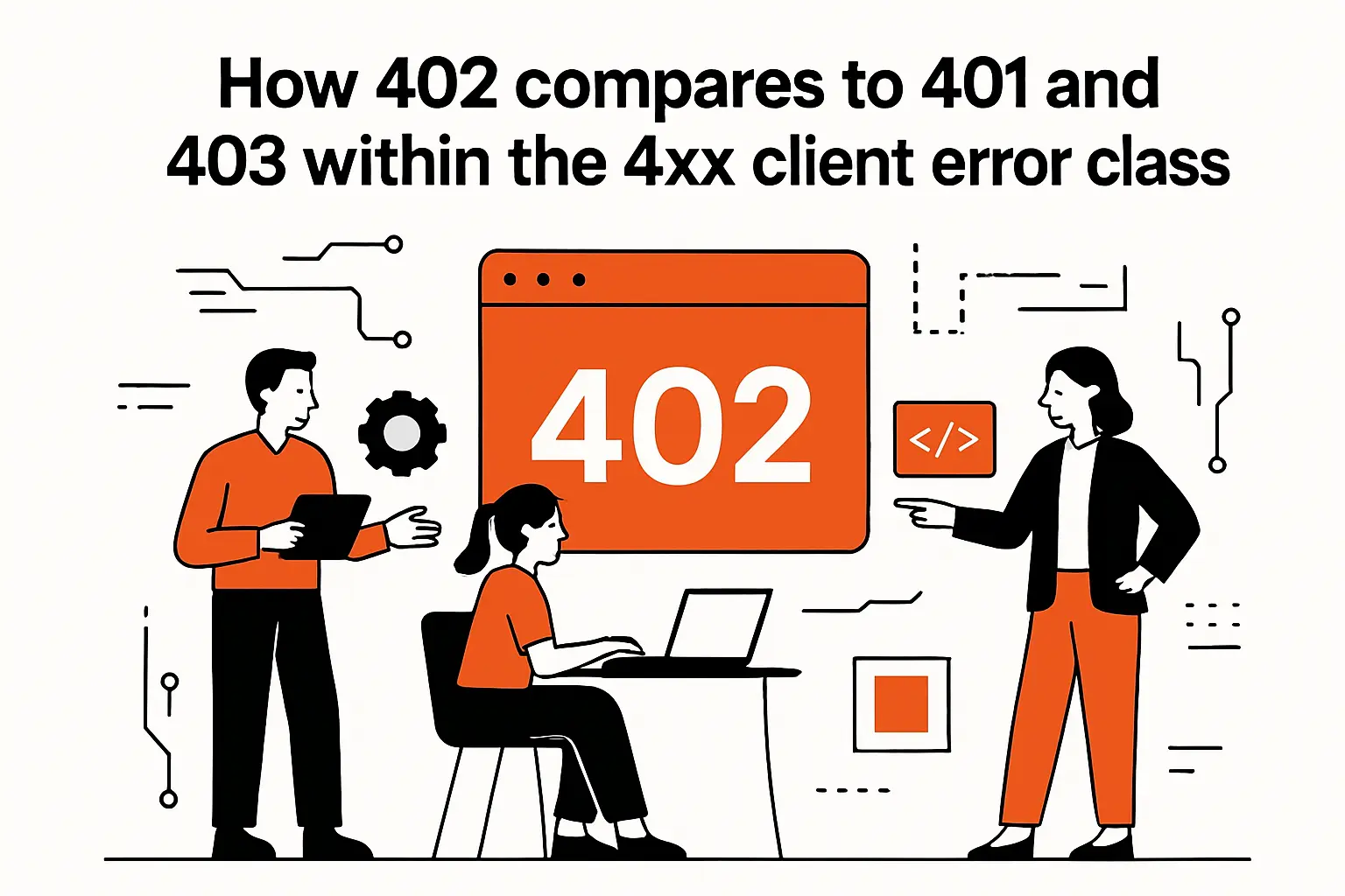 How 402 compares to 401 and 403 within the 4xx client error class