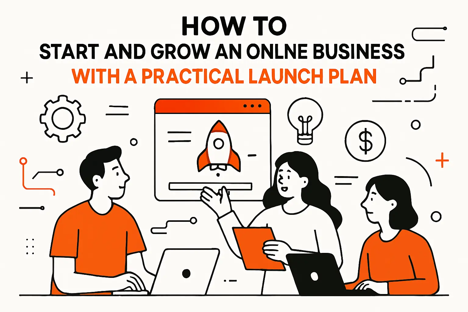 How to start and grow an online business with a practical launch plan